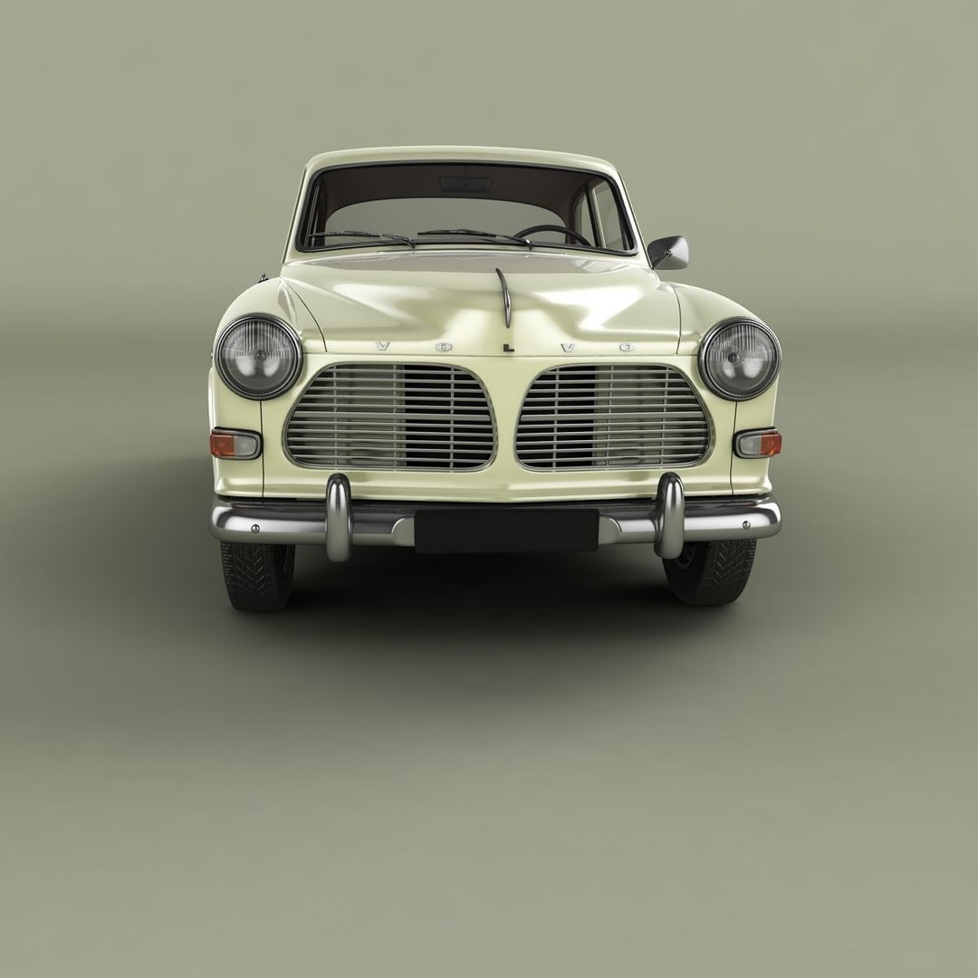 Volvo Amazon 121 Coupe 3D Model – High Poly Classic Car, FBX & OBJ - View 6
