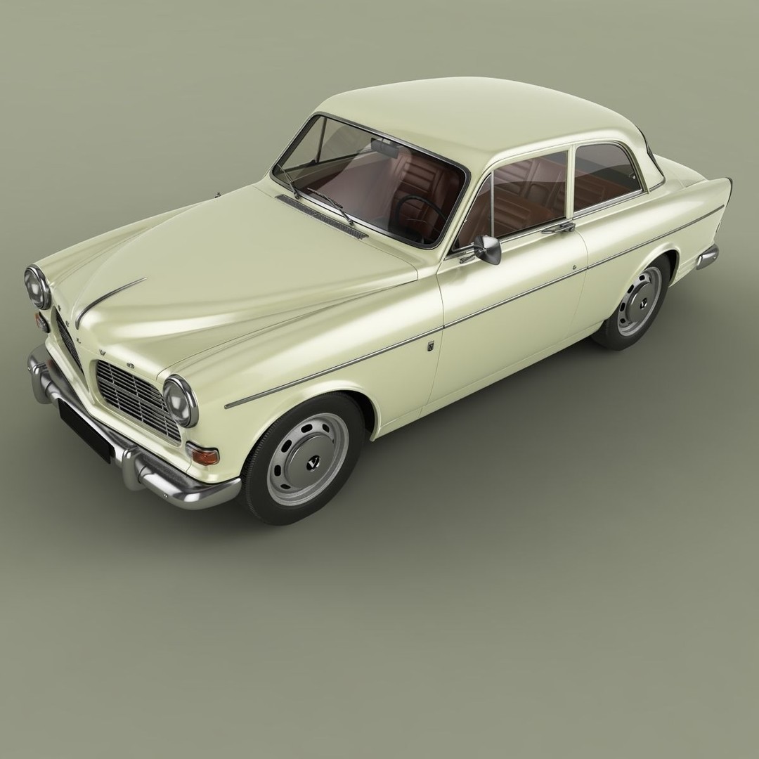 Volvo Amazon 121 Coupe 3D Model – High Poly Classic Car, FBX & OBJ - View 7