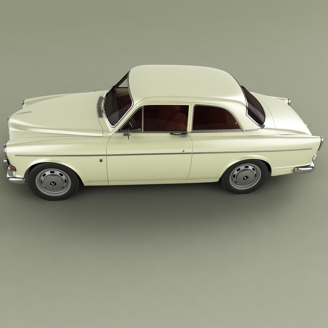 Volvo Amazon 121 Coupe 3D Model – High Poly Classic Car, FBX & OBJ - View 8