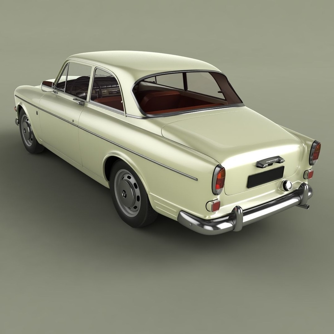 Volvo Amazon 121 Coupe 3D Model – High Poly Classic Car, FBX & OBJ - View 9