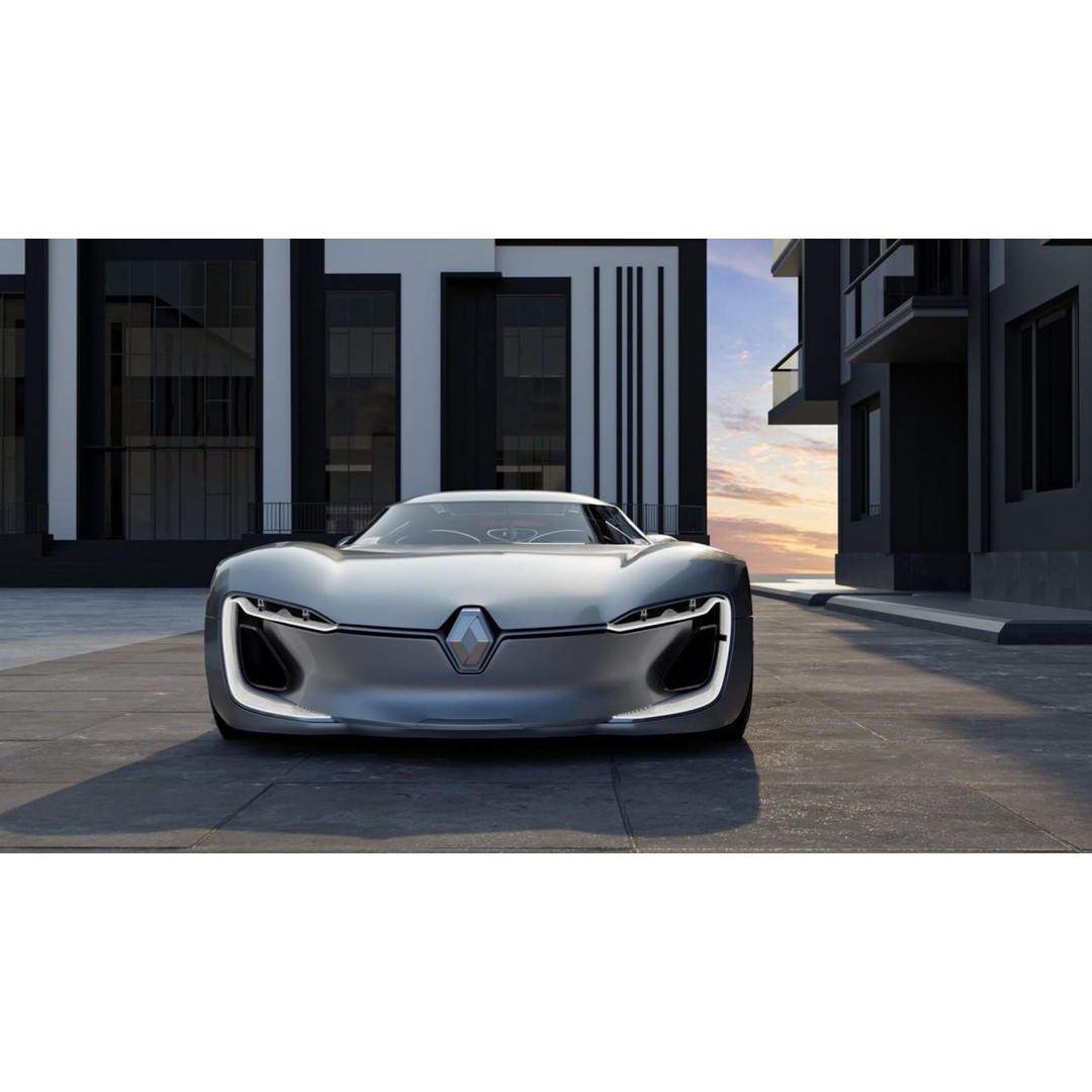2016 Renault Trezor 3D Model – High Poly Electric Concept Car, FBX, OBJ - View 10