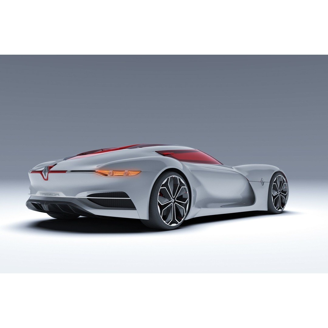 2016 Renault Trezor 3D Model – High Poly Electric Concept Car, FBX, OBJ - View 15
