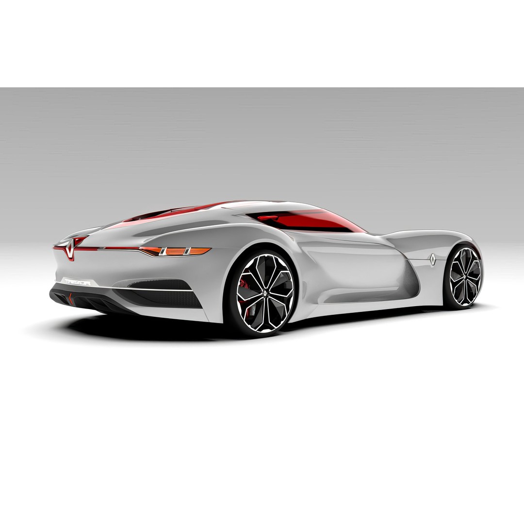 2016 Renault Trezor 3D Model – High Poly Electric Concept Car, FBX, OBJ - View 50
