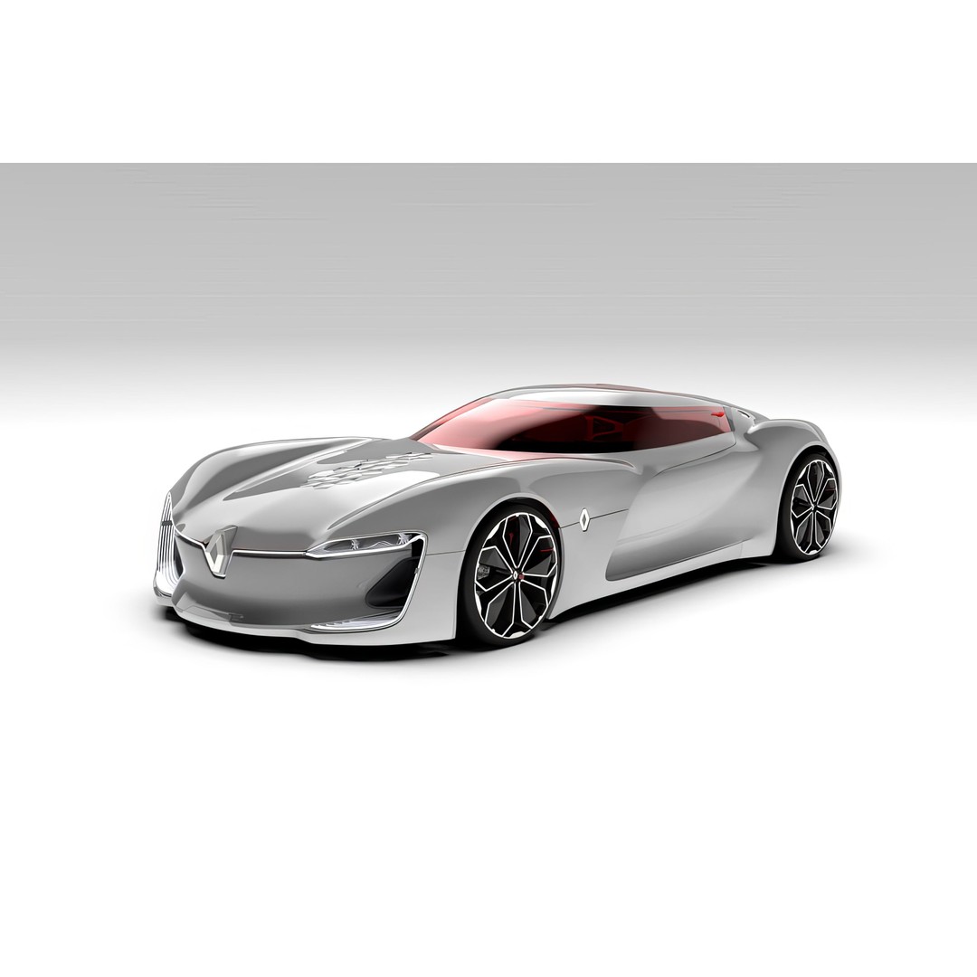 2016 Renault Trezor 3D Model – High Poly Electric Concept Car, FBX, OBJ - View 60