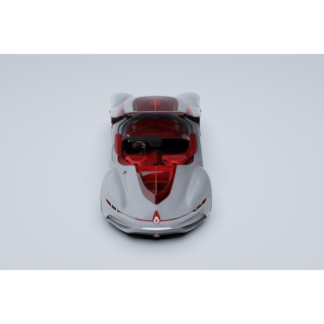 2016 Renault Trezor 3D Model – High Poly Electric Concept Car, FBX, OBJ - View 64