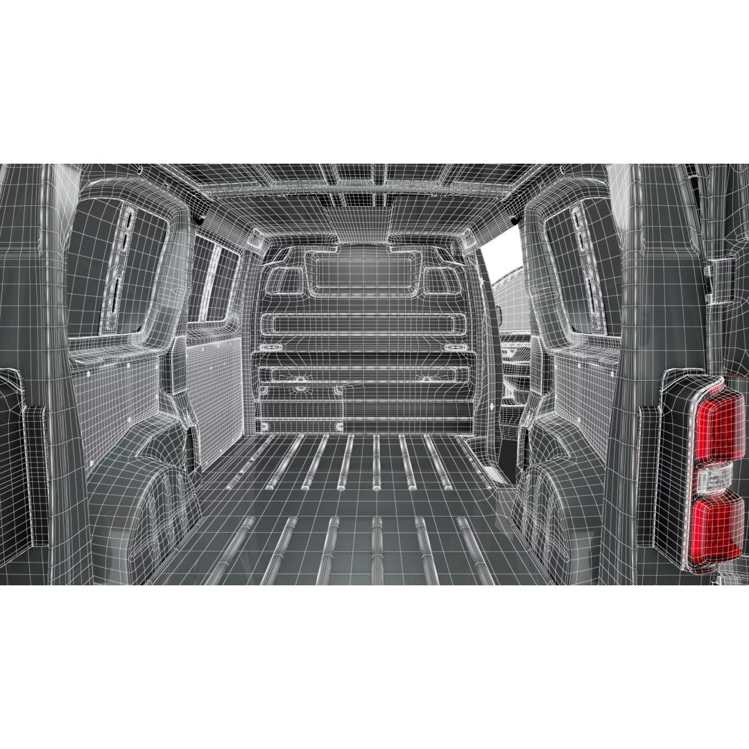 Toyota Proace Electric Van L2 3D Model – High Poly Automotive Asset, FBX