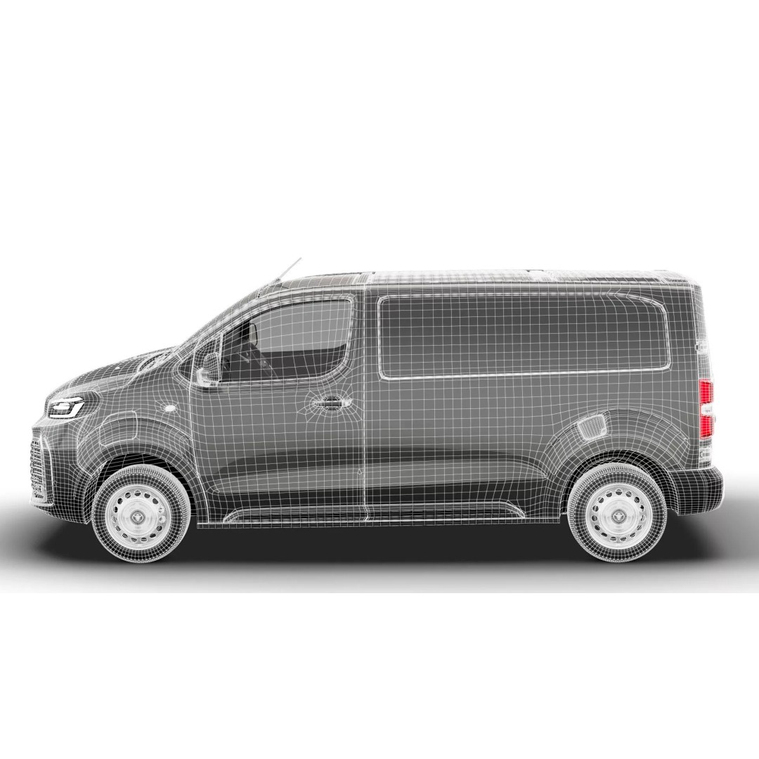 Toyota Proace Electric Van L2 3D Model – High Poly Automotive Asset, FBX - View 26
