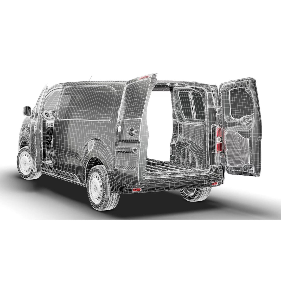 Toyota Proace Electric Van L2 3D Model – High Poly Automotive Asset, FBX - View 28