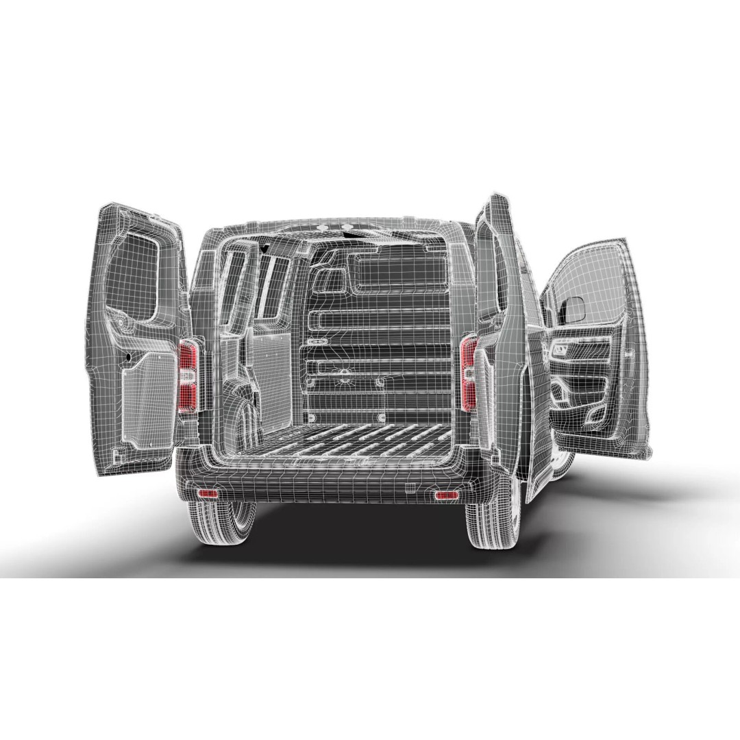 Toyota Proace Electric Van L2 3D Model – High Poly Automotive Asset, FBX - View 29