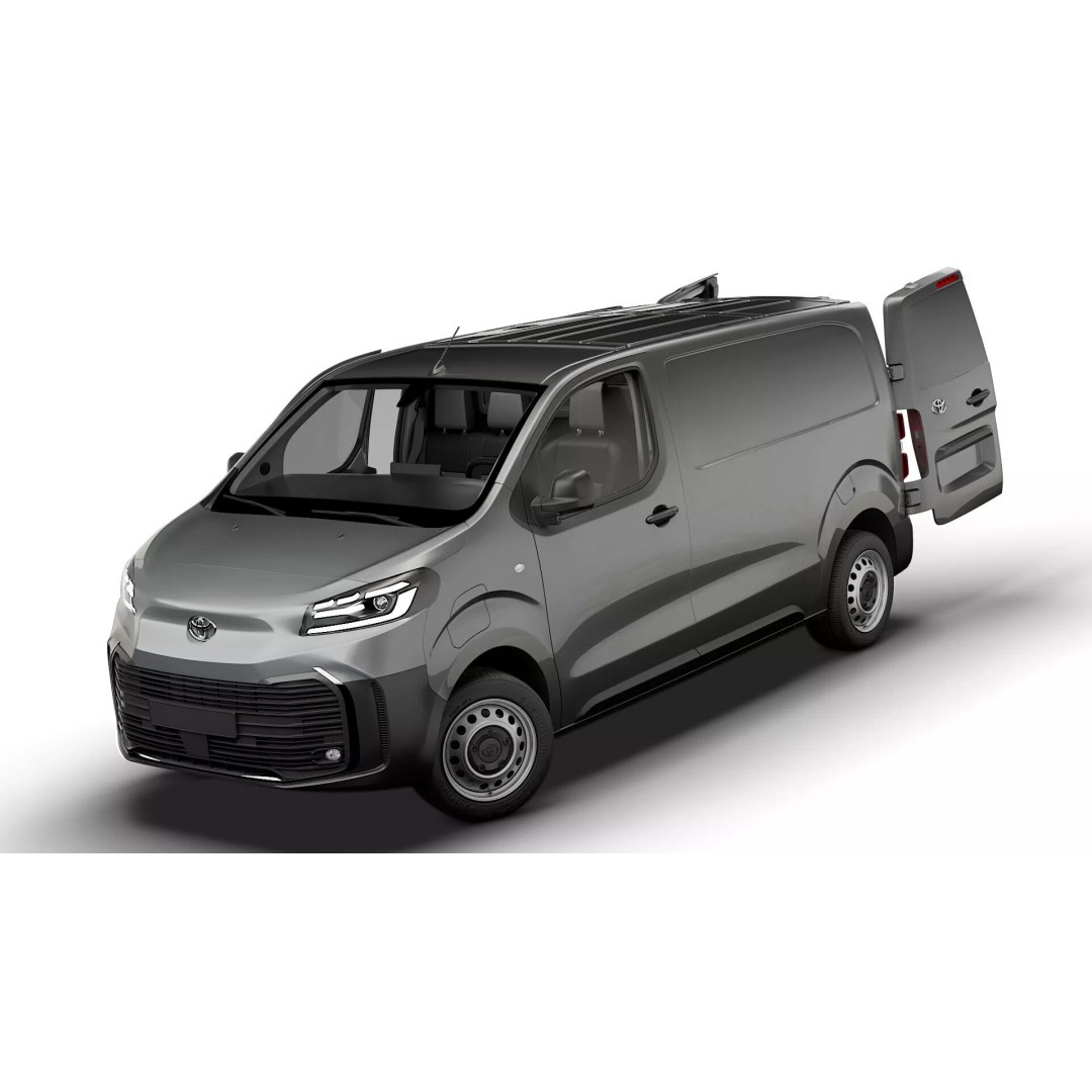 Toyota Proace Electric Van L2 3D Model – High Poly Automotive Asset, FBX - View 3