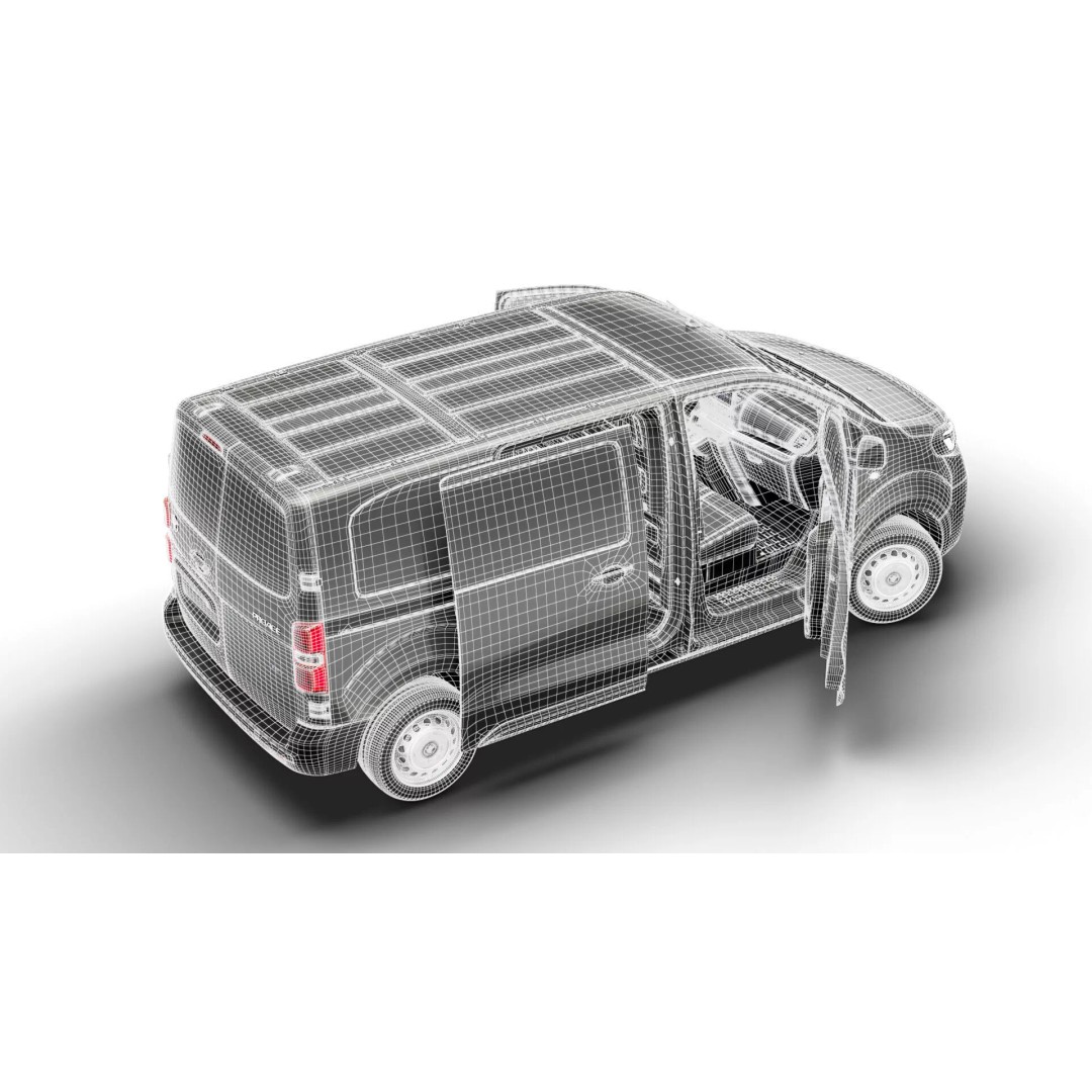 Toyota Proace Electric Van L2 3D Model – High Poly Automotive Asset, FBX - View 31