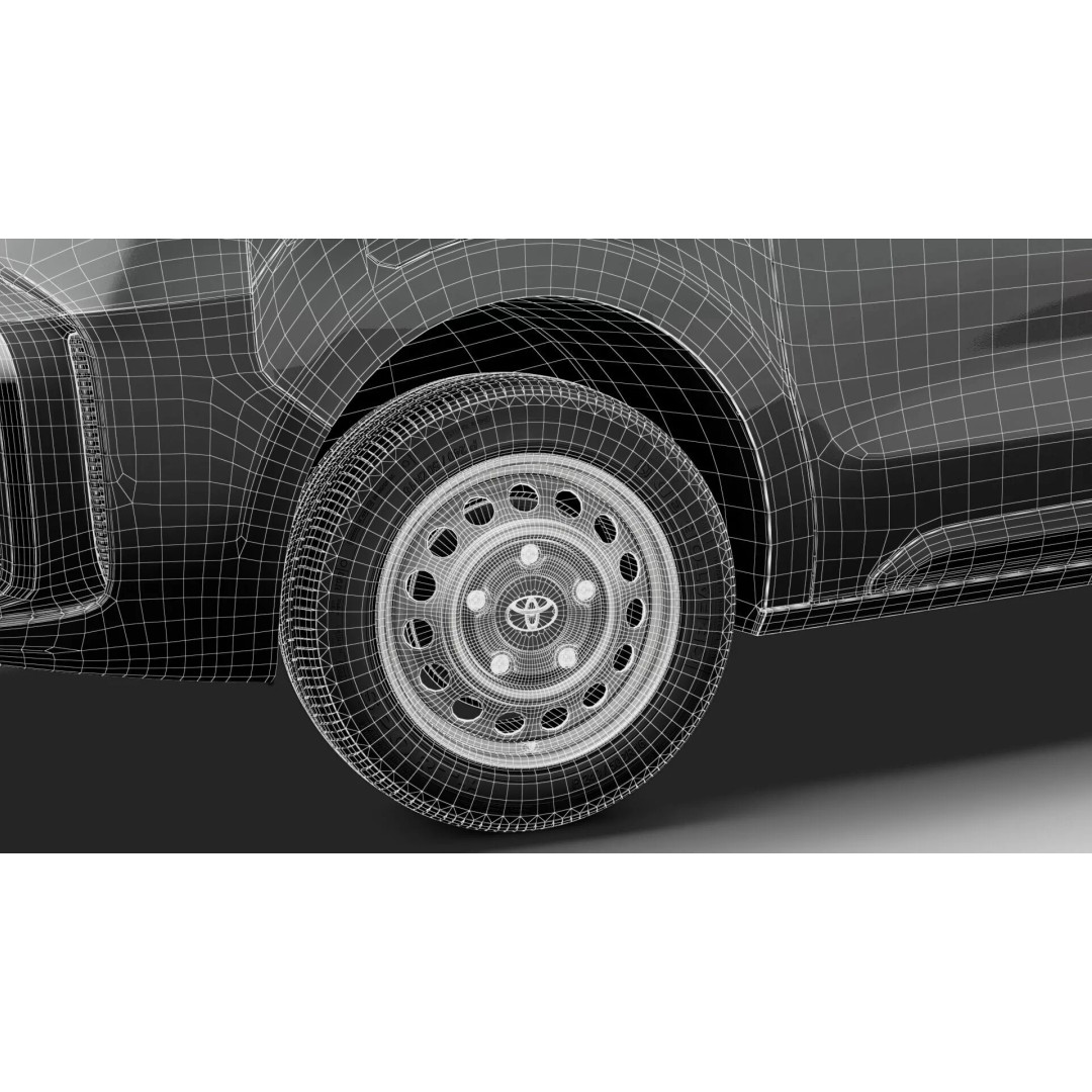 Toyota Proace Electric Van L2 3D Model – High Poly Automotive Asset, FBX - View 35