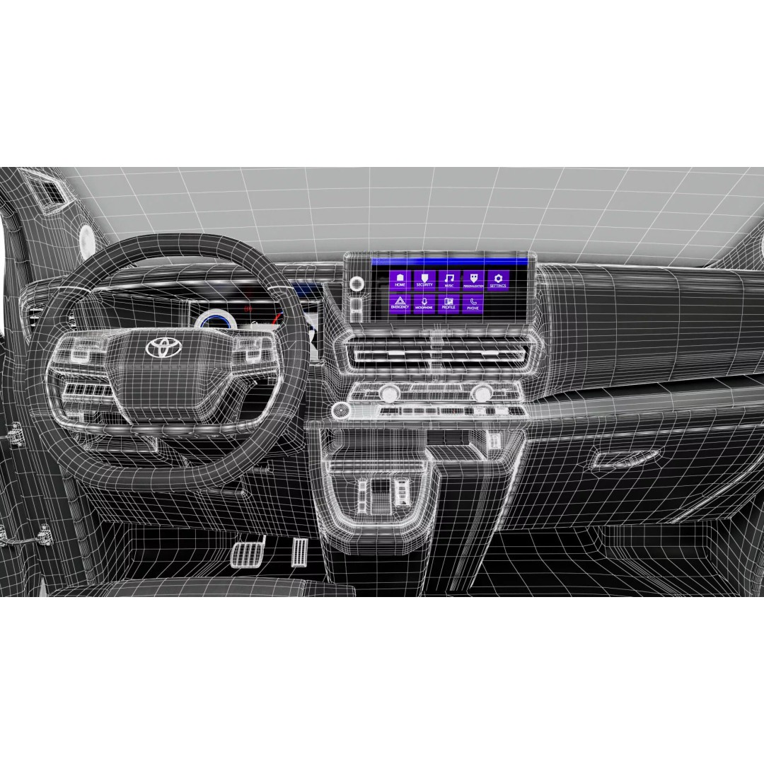 Toyota Proace Electric Van L2 3D Model – High Poly Automotive Asset, FBX - View 37