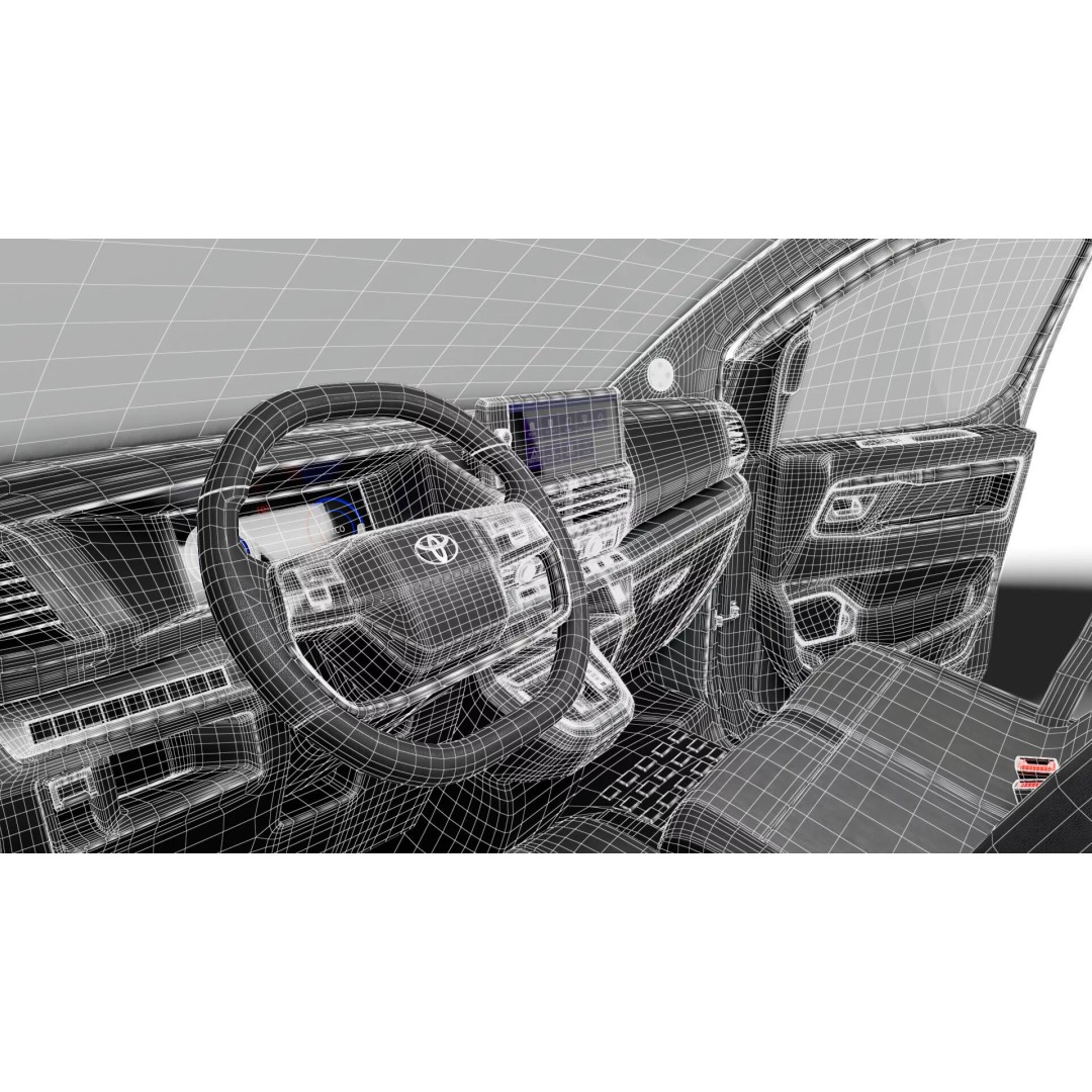 Toyota Proace Electric Van L2 3D Model – High Poly Automotive Asset, FBX - View 38
