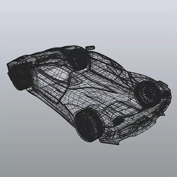 Hyperwasp Supercar Concept 3D Model – High Poly Blender Asset