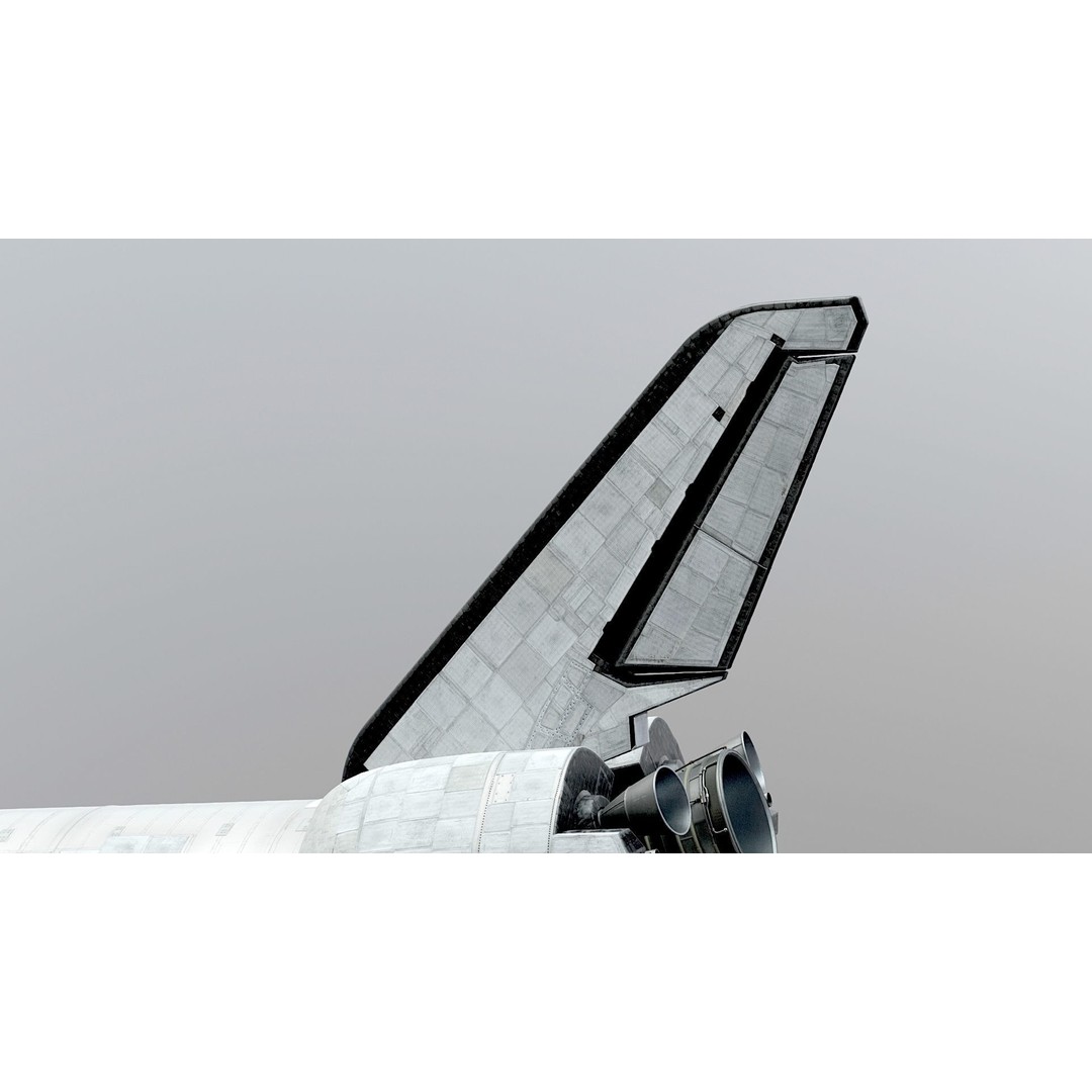 NASA Space Shuttle Atlantis 3D Model – High Poly PBR Asset, FBX, OBJ - View 10