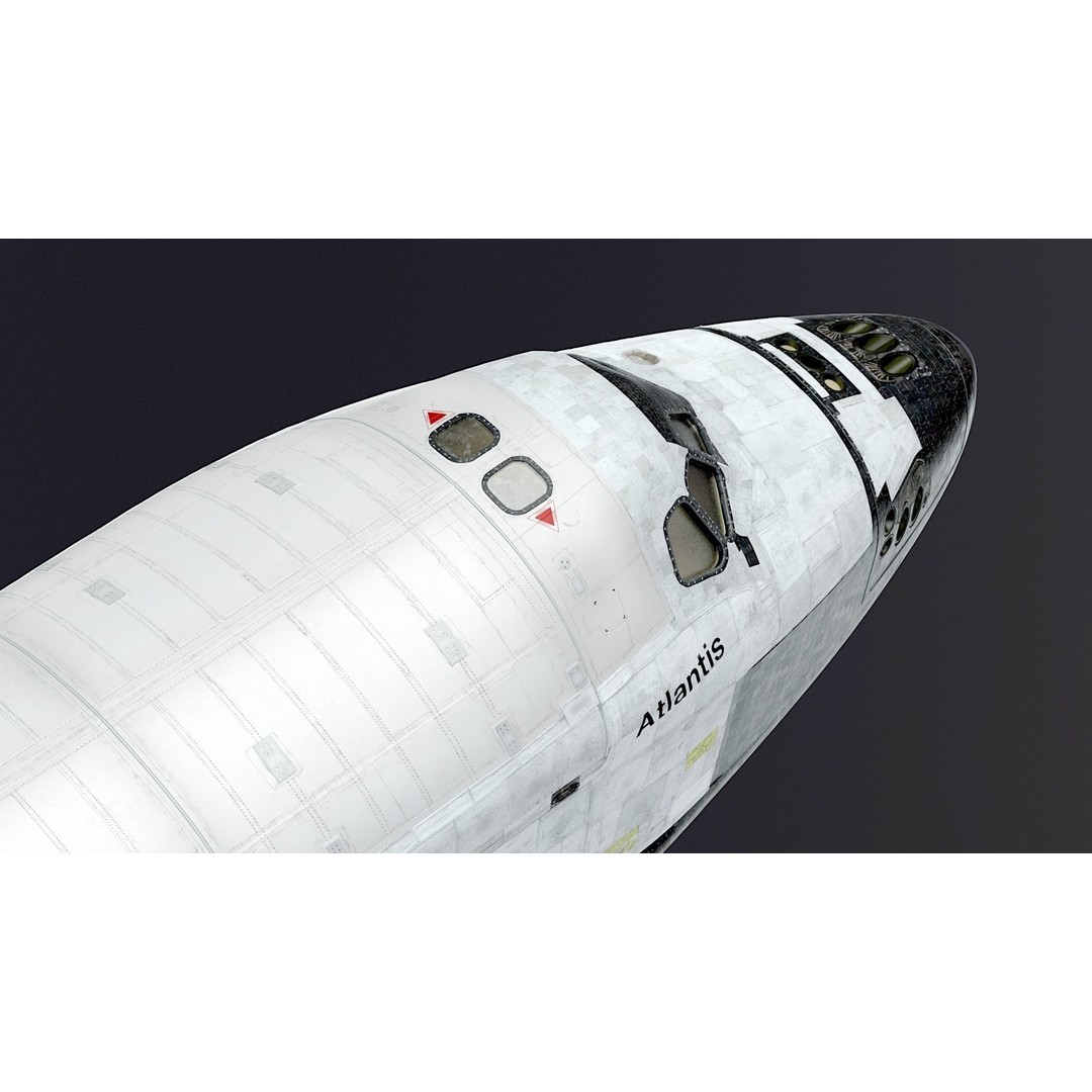 NASA Space Shuttle Atlantis 3D Model – High Poly PBR Asset, FBX, OBJ - View 18