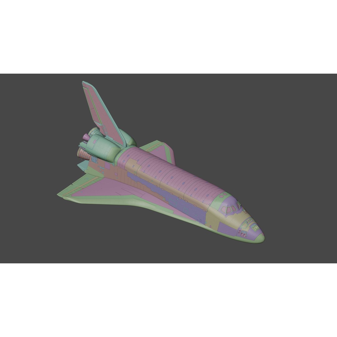 NASA Space Shuttle Atlantis 3D Model – High Poly PBR Asset, FBX, OBJ - View 21