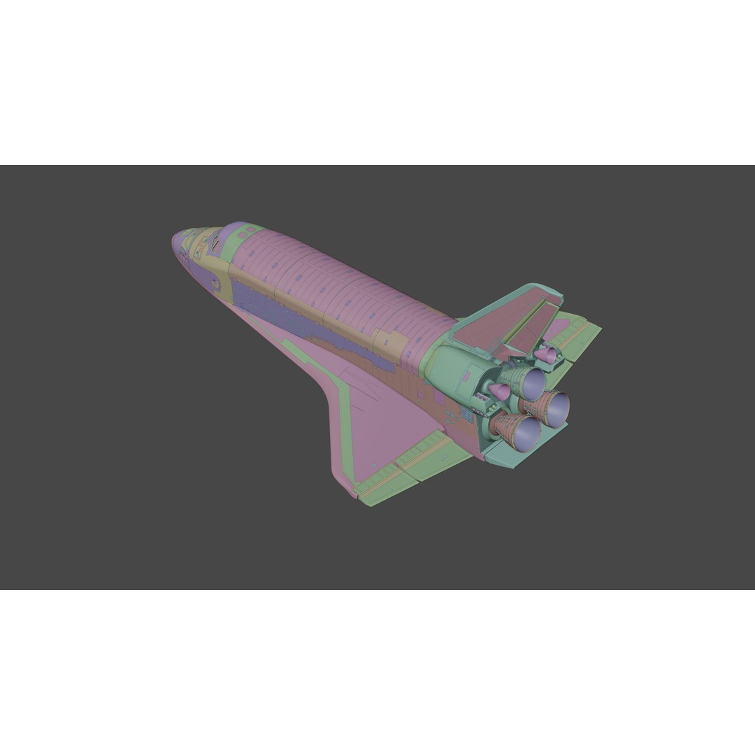 NASA Space Shuttle Atlantis 3D Model – High Poly PBR Asset, FBX, OBJ - View 22