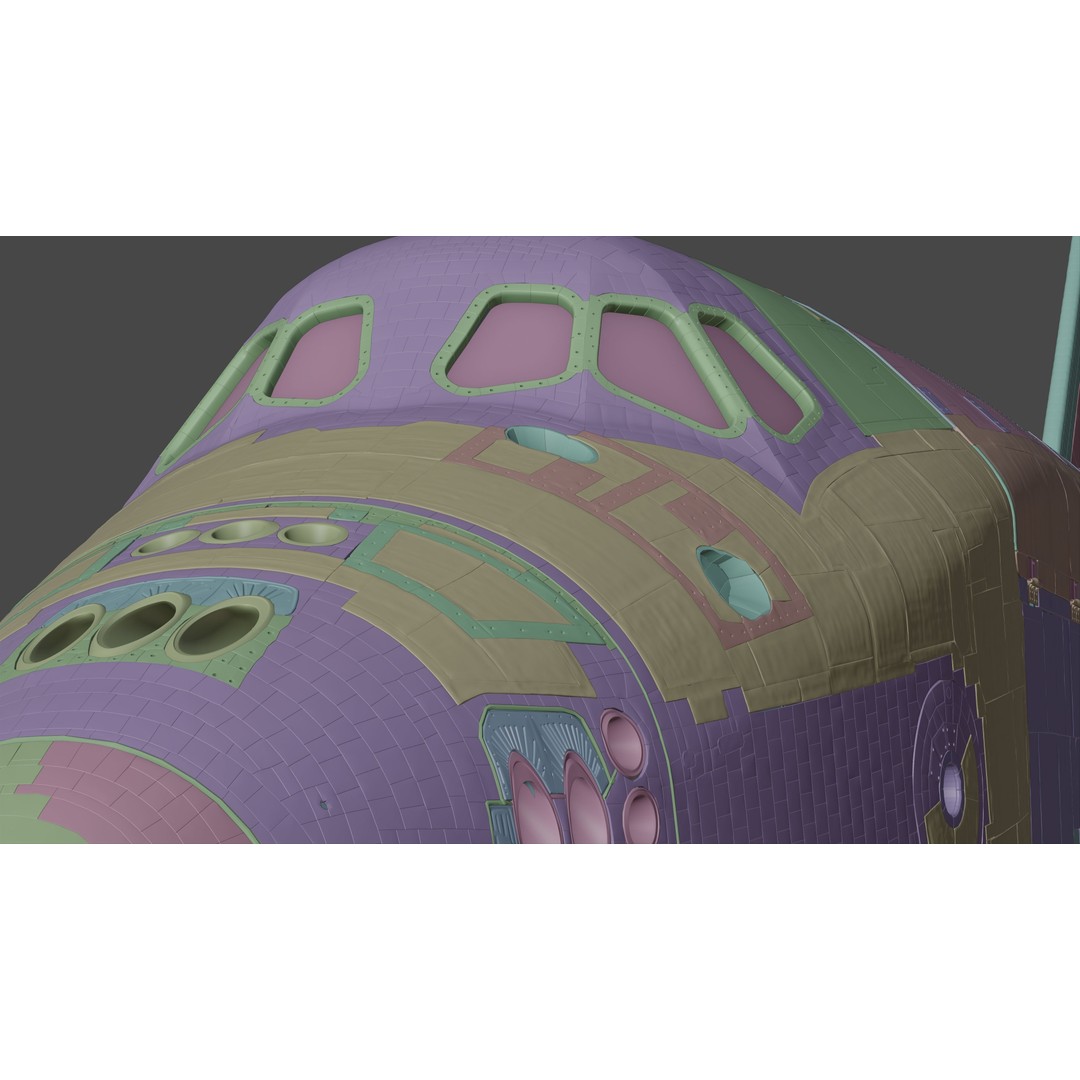 NASA Space Shuttle Atlantis 3D Model – High Poly PBR Asset, FBX, OBJ - View 24