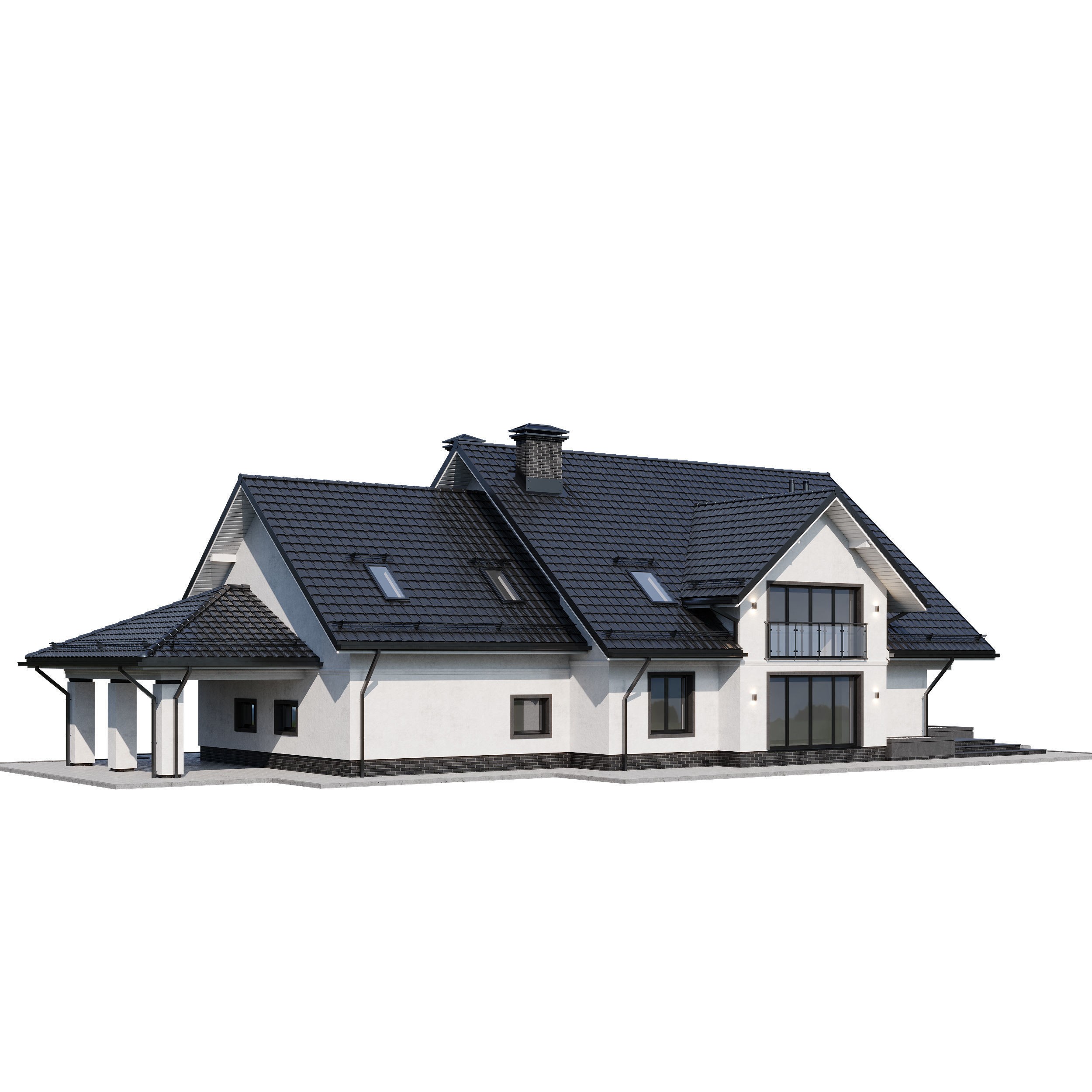 Privat House 4 - Game-Ready 3D Model - View 10