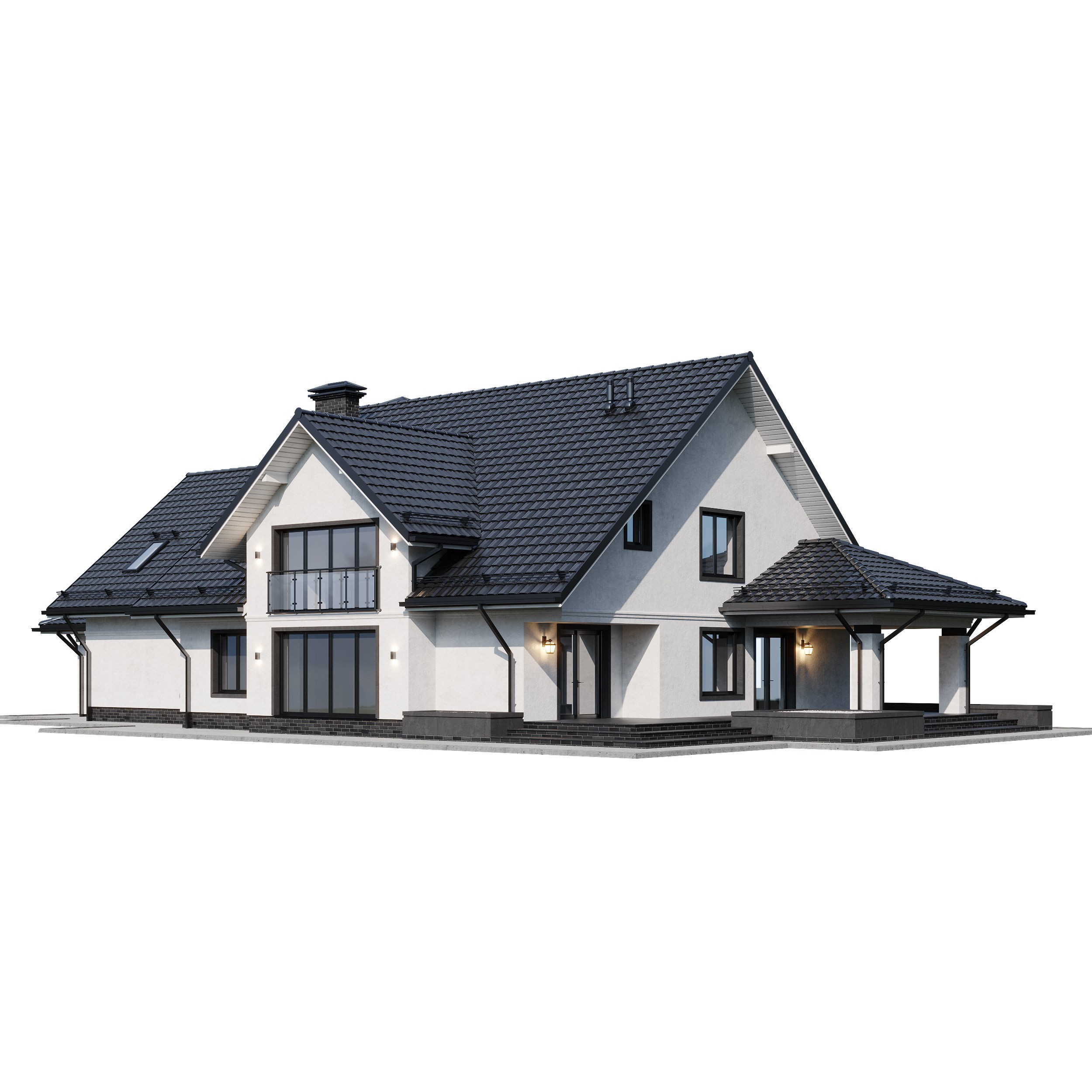 Privat House 4 - Game-Ready 3D Model - View 11