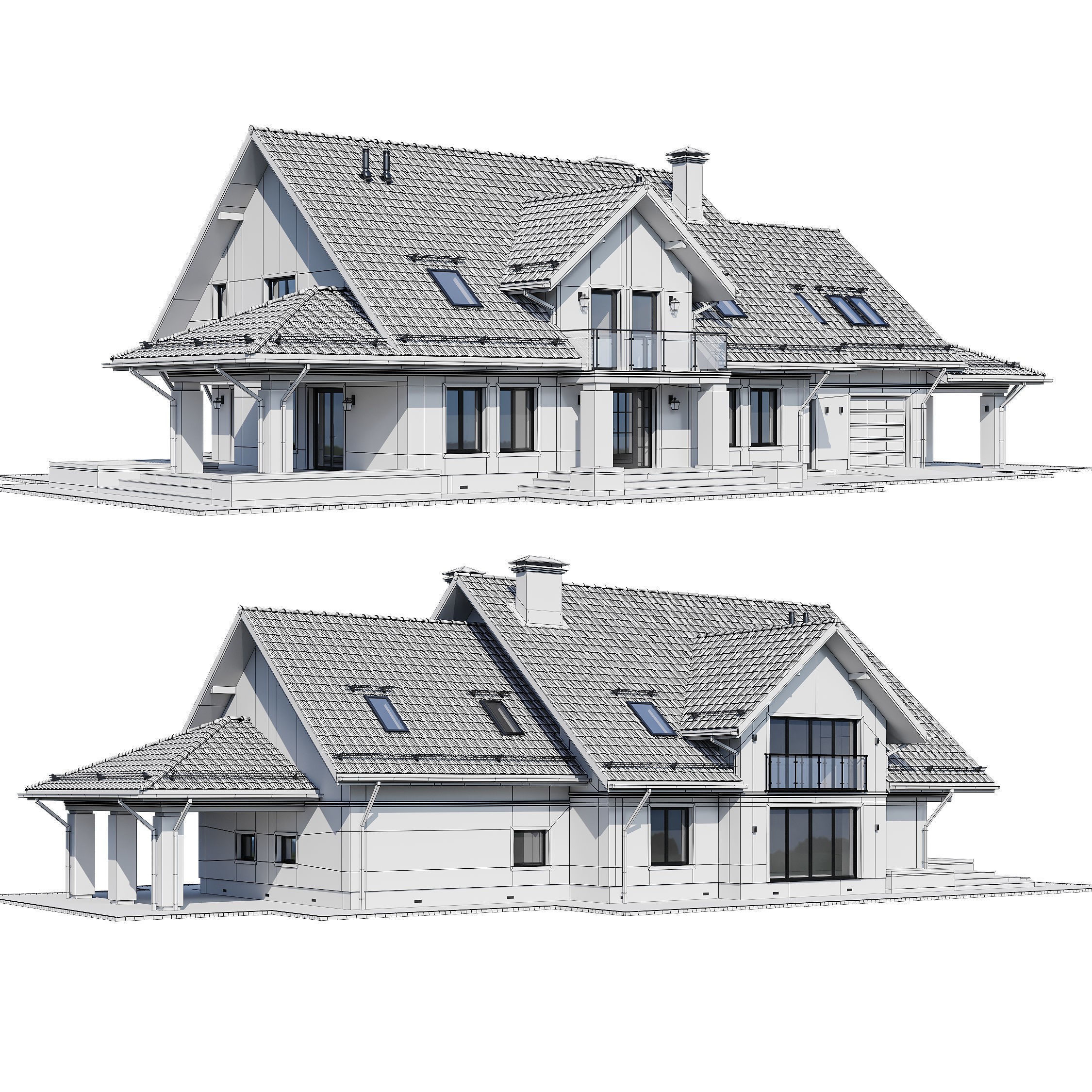 Privat House 4 - Game-Ready 3D Model - View 17