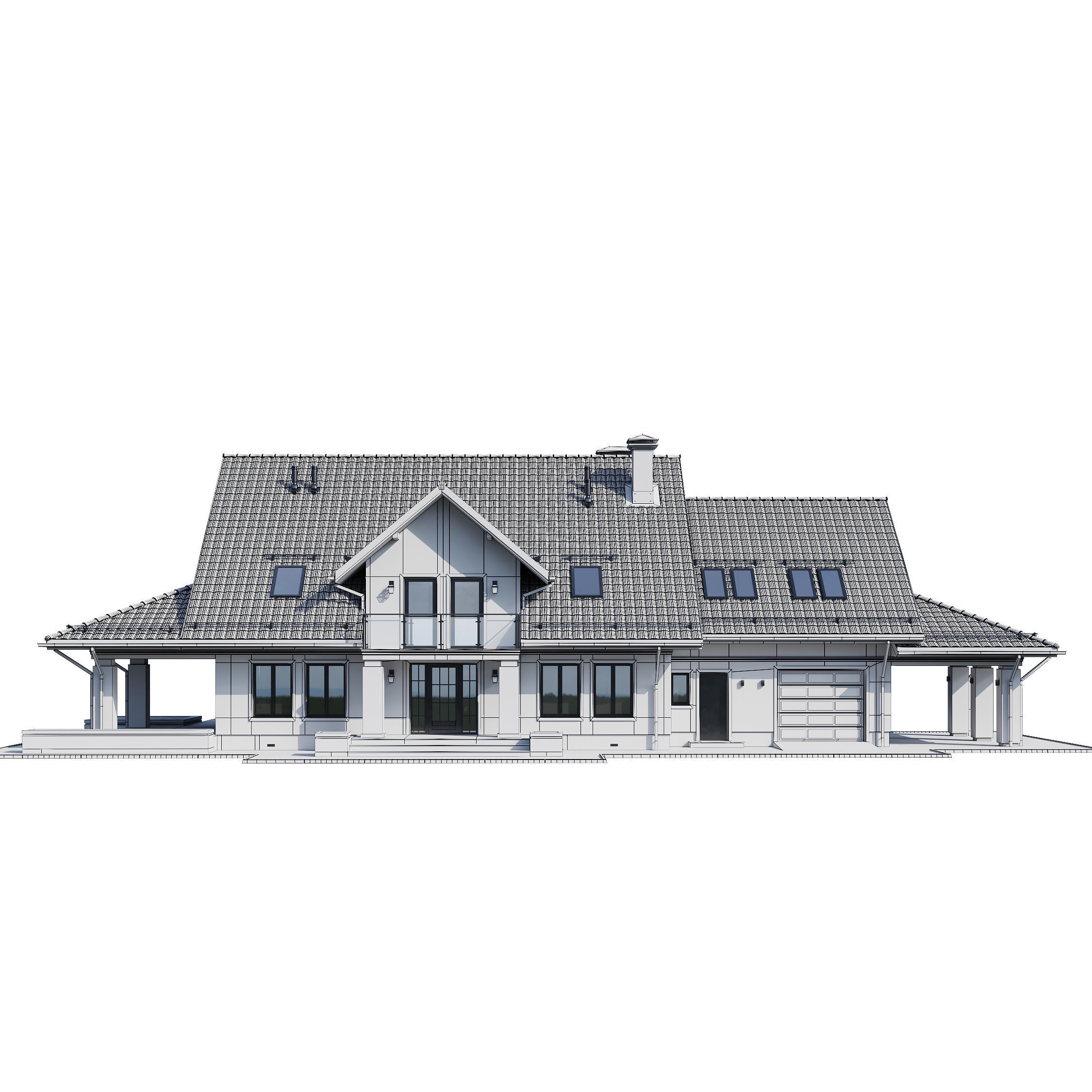 Privat House 4 - Game-Ready 3D Model - View 20