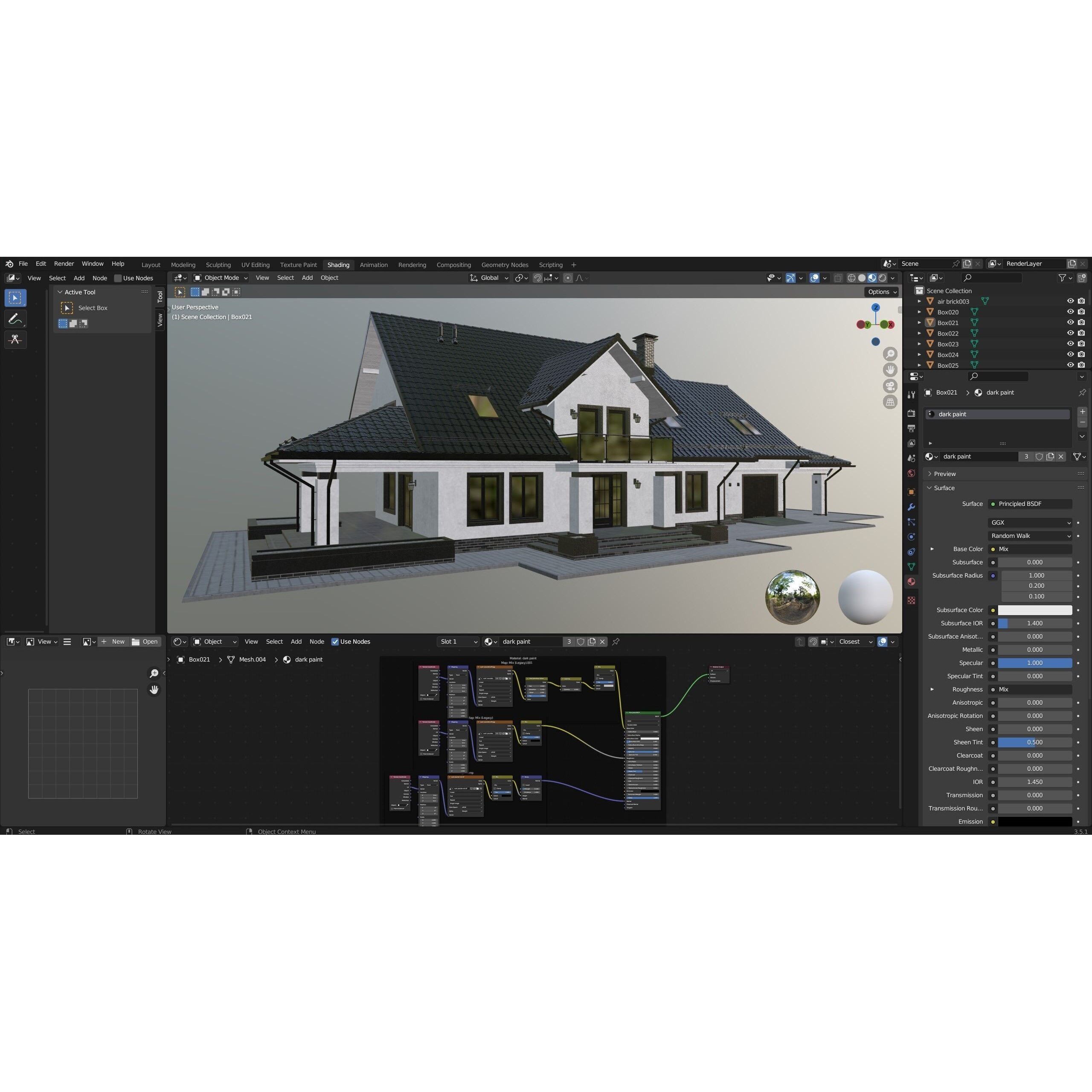Privat House 4 - Game-Ready 3D Model - View 4