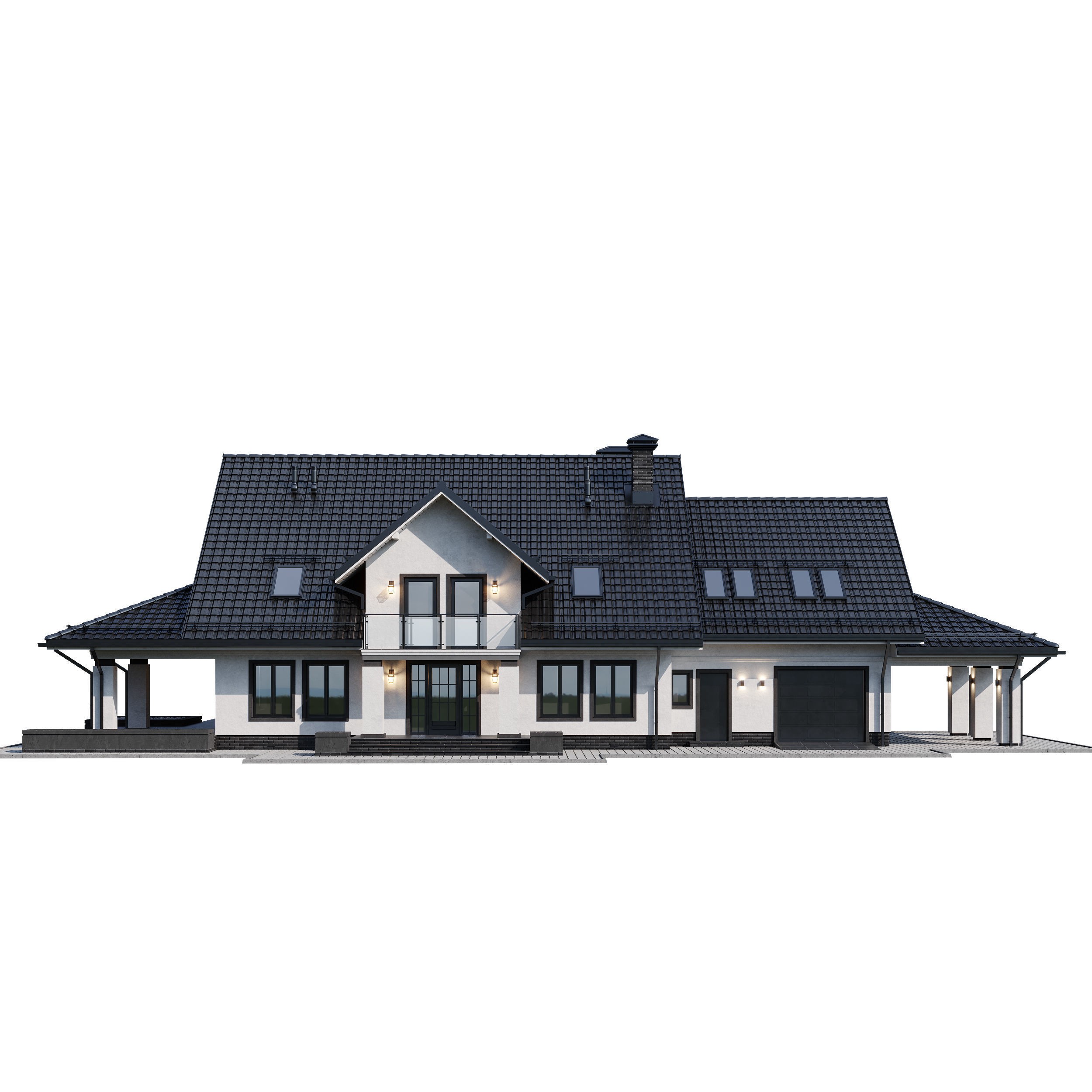 Privat House 4 - Game-Ready 3D Model - View 5