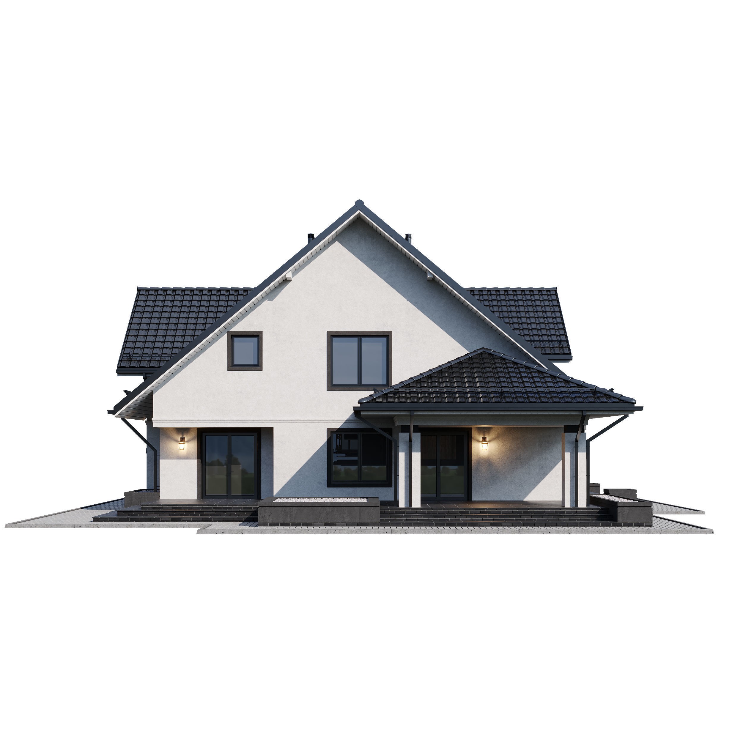 Privat House 4 - Game-Ready 3D Model - View 6