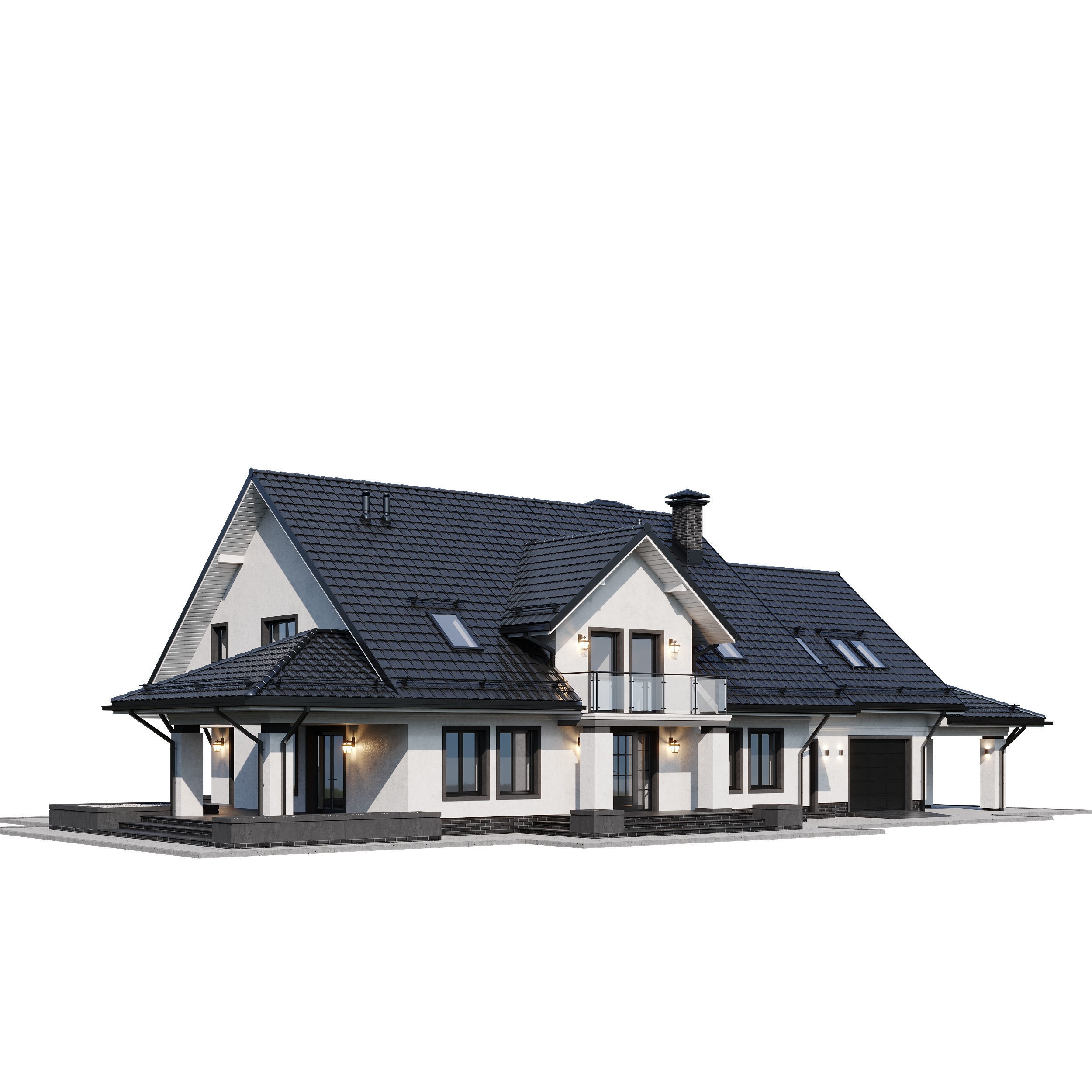 Privat House 4 - Game-Ready 3D Model - View 8