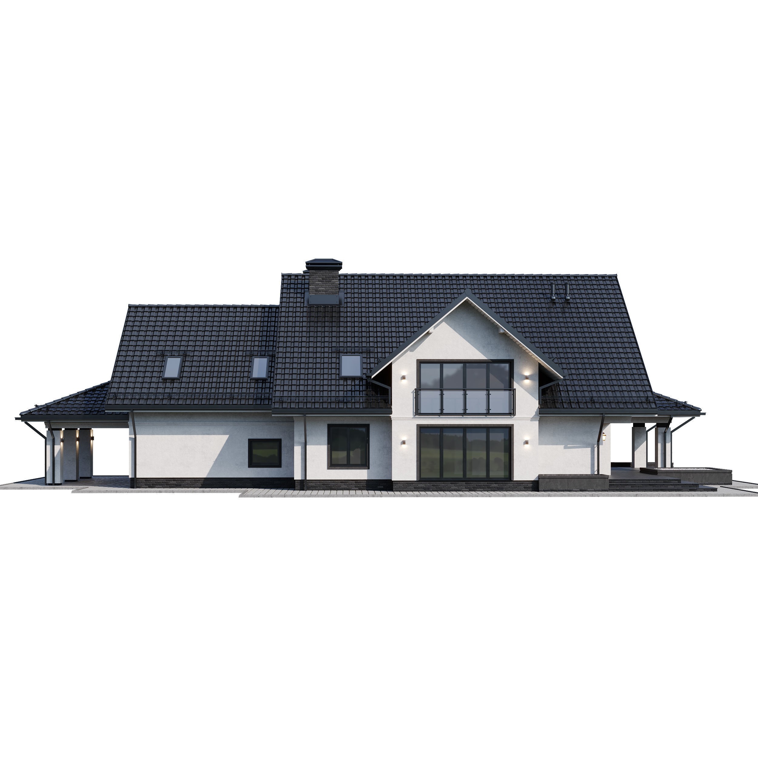 Privat House 4 - Game-Ready 3D Model - View 9