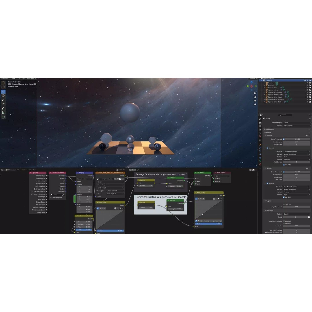 360 Degree 16K HDRI Space Background 3D Model – Equirectangular Environment Map - View 27