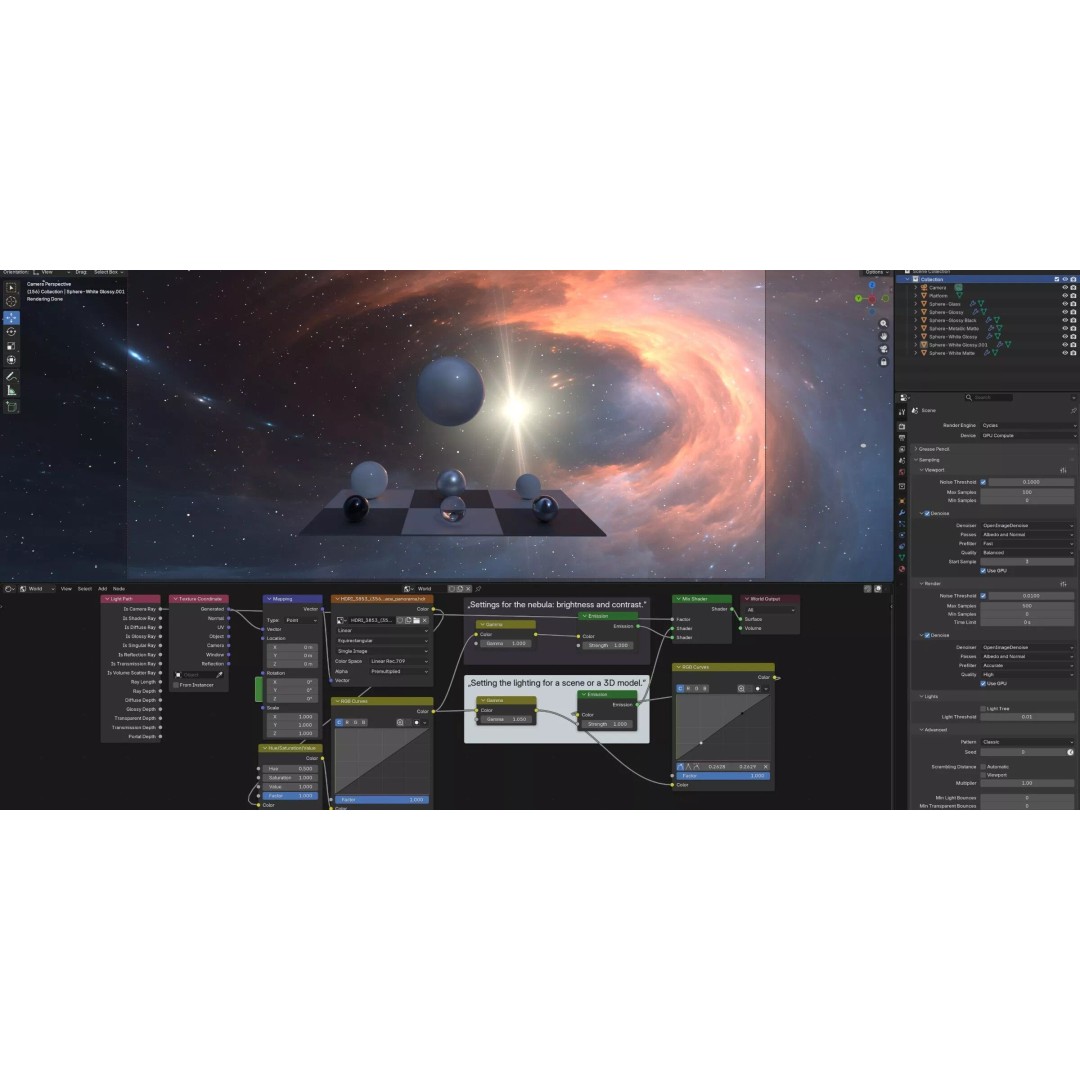 360 Degree 16K HDRI Space Background 3D Model – Equirectangular Environment Map - View 28