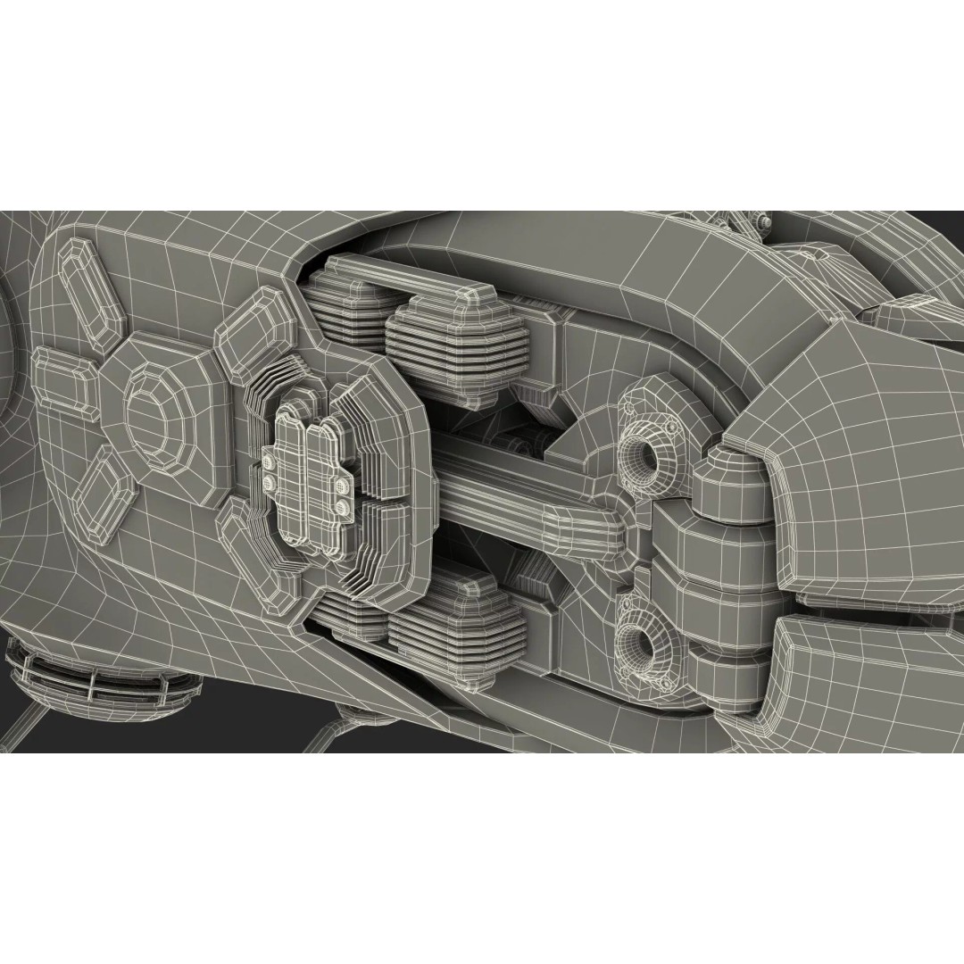 Spaceship Loader 3D Model – Rigged Cargo Vehicle with Asteroid for Animation
