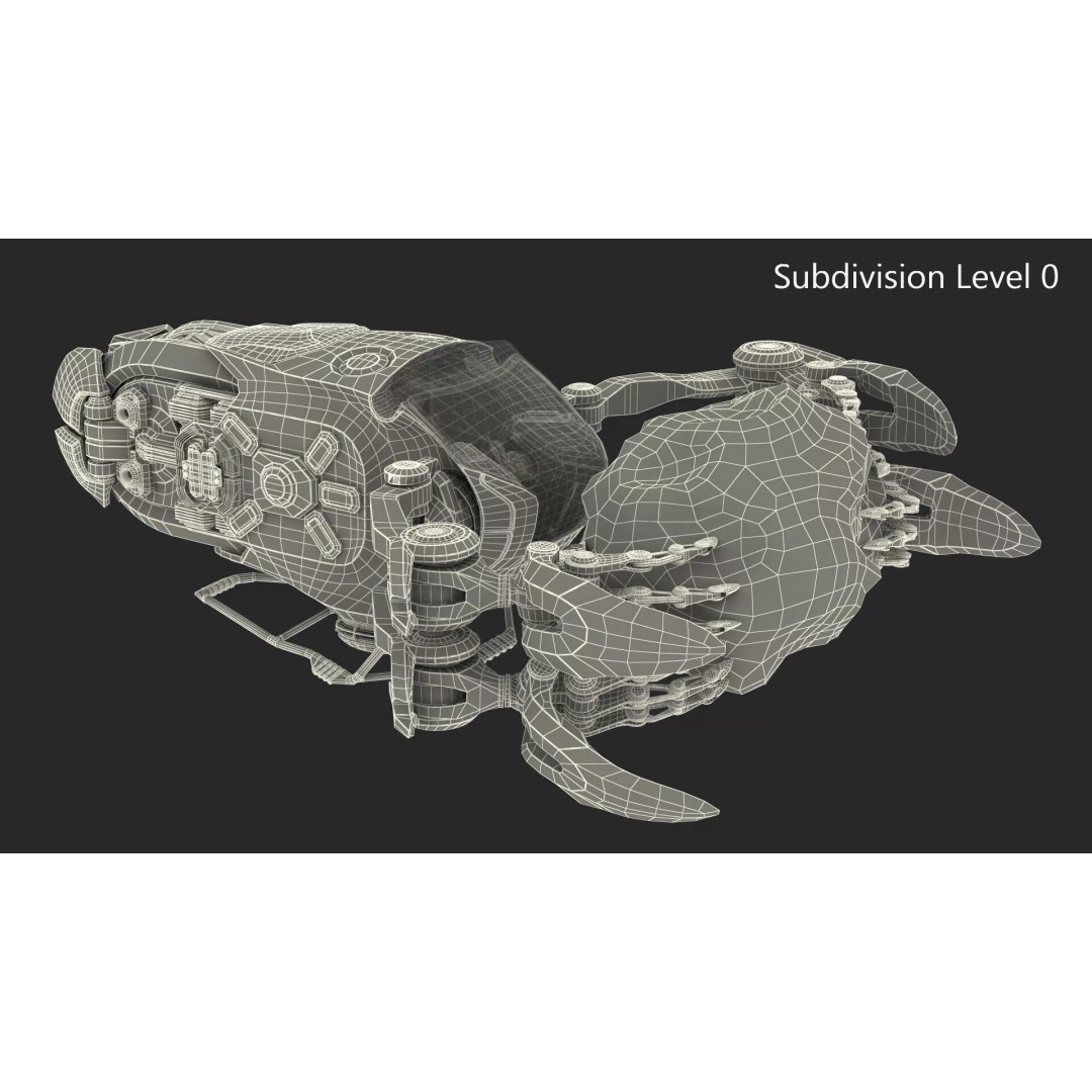 Spaceship Loader 3D Model – Rigged Cargo Vehicle with Asteroid for Animation - View 20