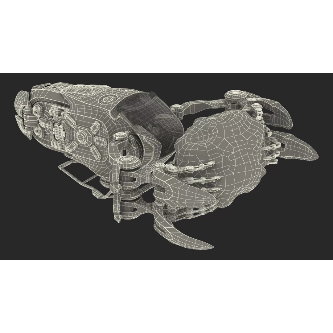 Spaceship Loader 3D Model – Rigged Cargo Vehicle with Asteroid for Animation - View 27
