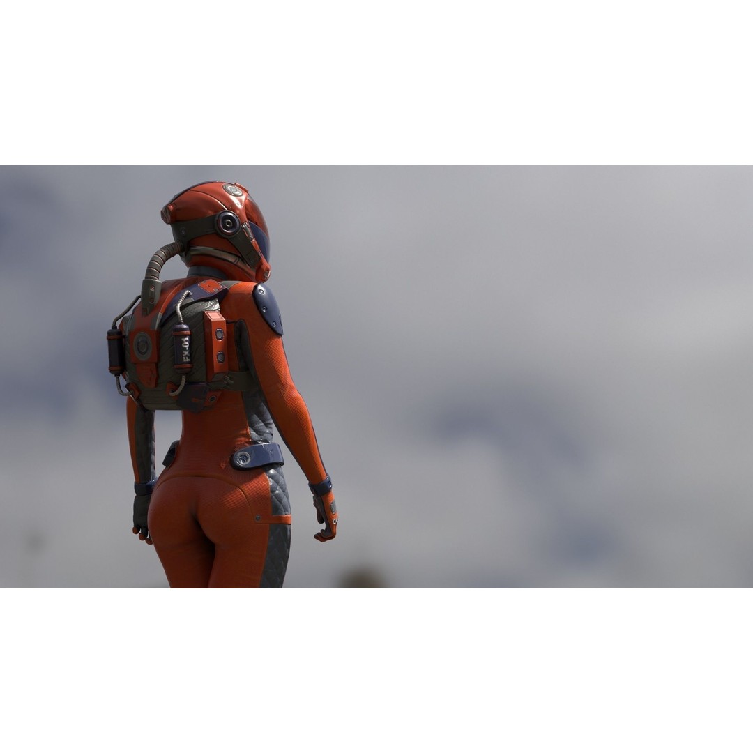 FX01 Female Sci-Fi Suit 3D Model – Low Poly Rigged Character, FBX - View 34
