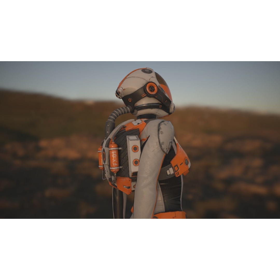 FX01 Female Sci-Fi Suit 3D Model – Low Poly Rigged Character, FBX - View 7