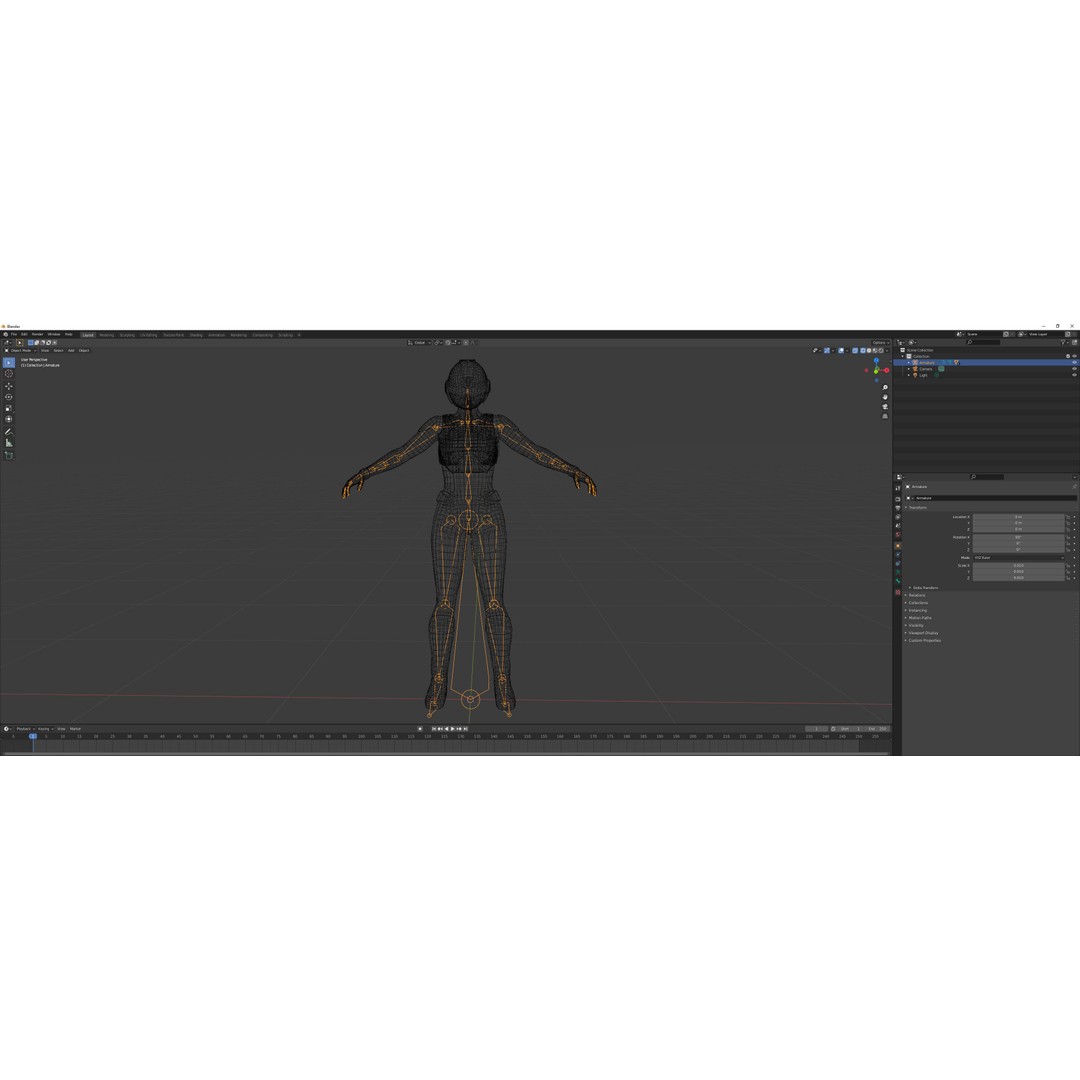 FX01 Female Sci-Fi Suit 3D Model – Low Poly Rigged Character, FBX - View 71