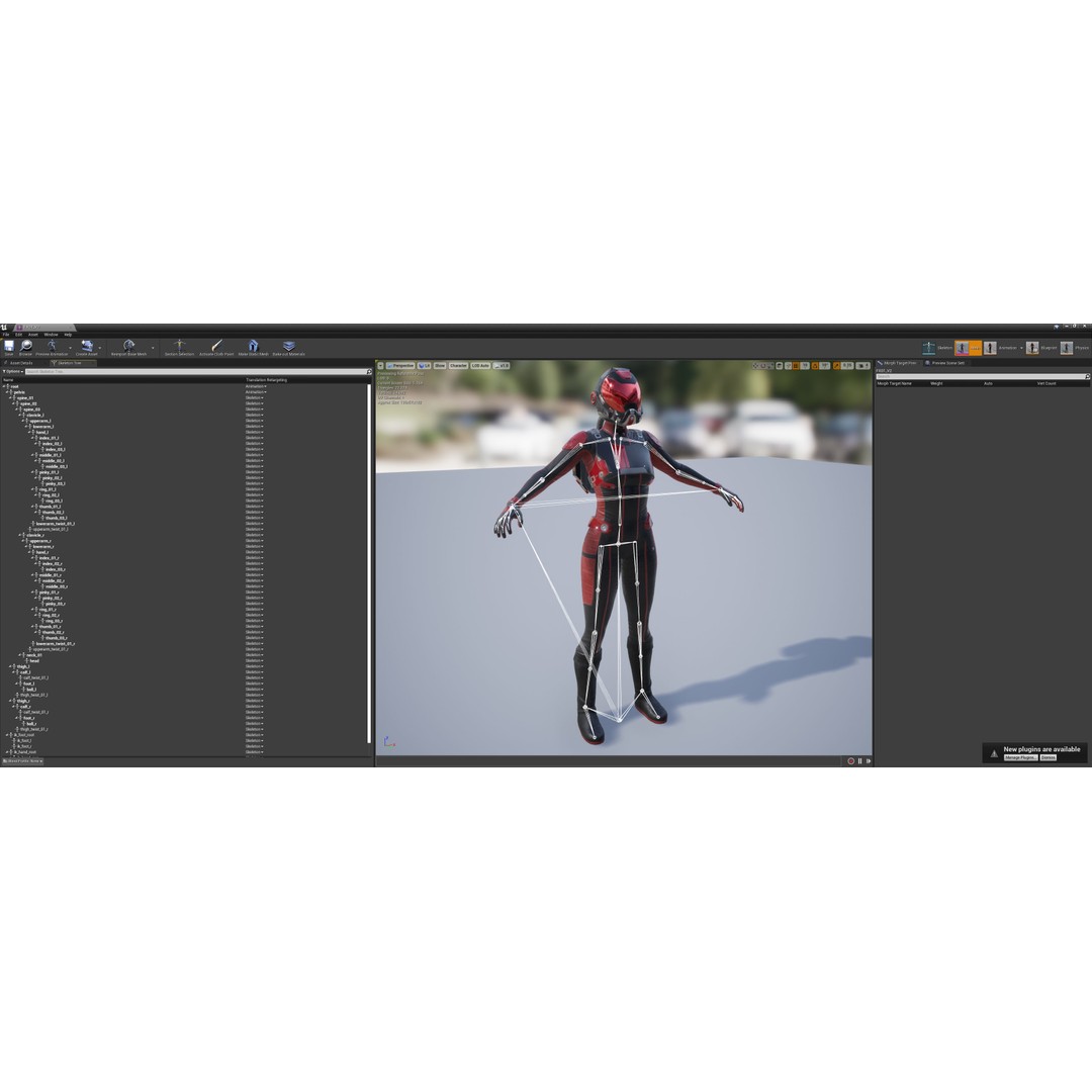 FX01 Female Sci-Fi Suit 3D Model – Low Poly Rigged Character, FBX - View 75