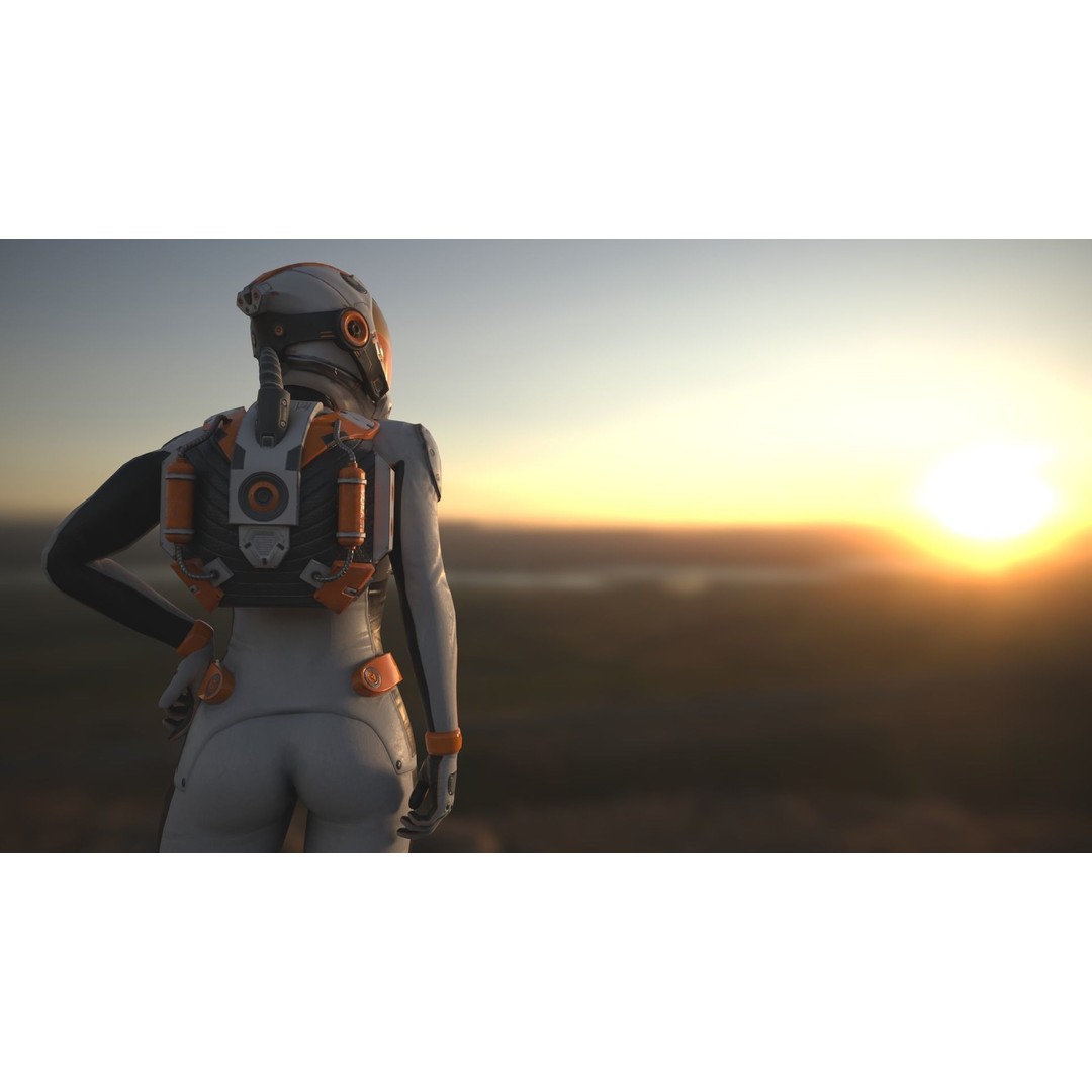FX01 Female Sci-Fi Suit 3D Model – Low Poly Rigged Character, FBX - View 8