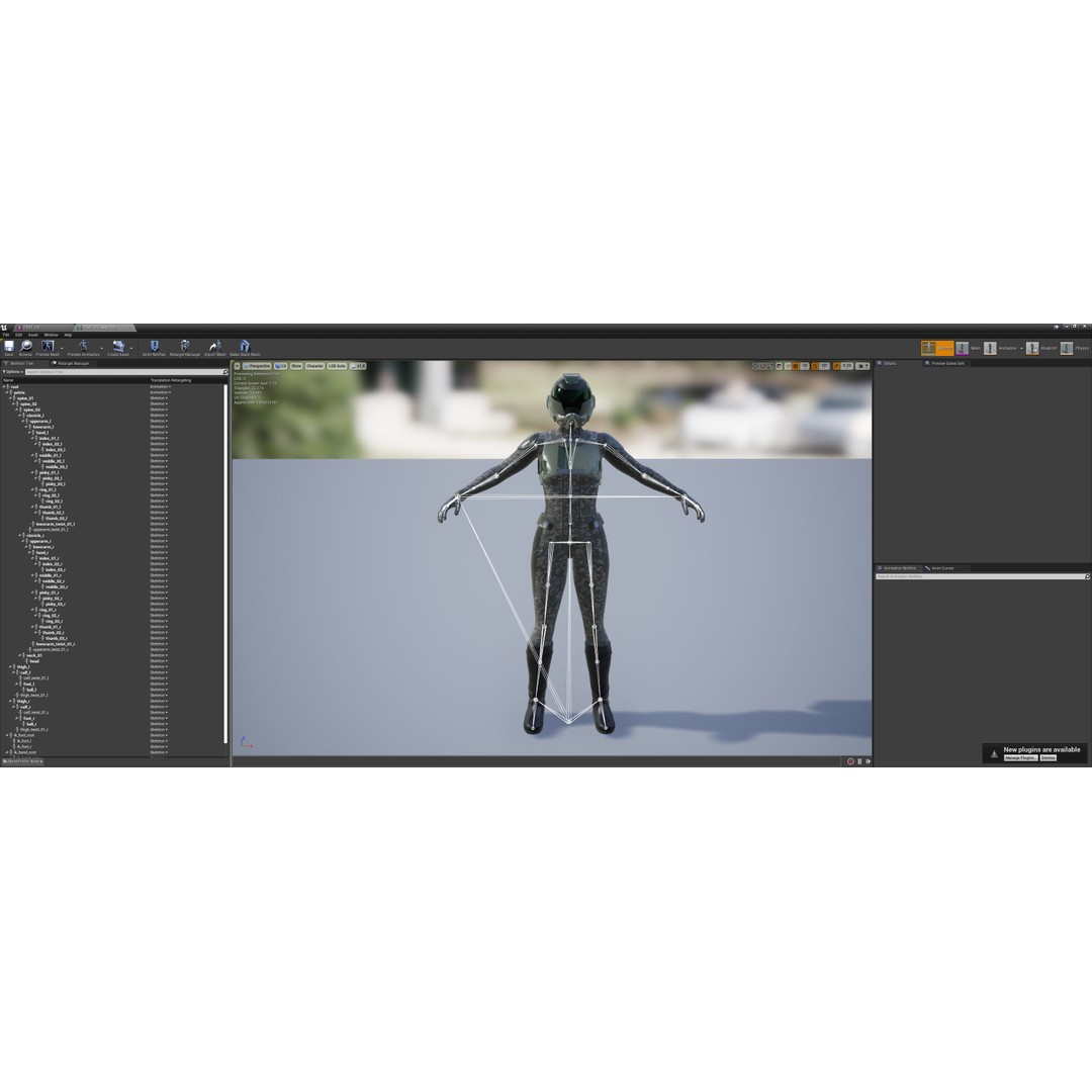 FX01 Female Sci-Fi Suit 3D Model – Low Poly Rigged Character, FBX - View 80