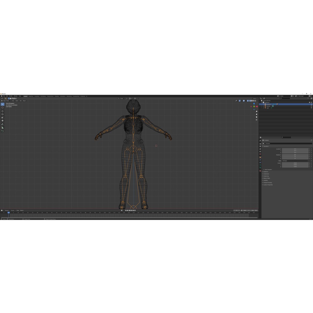 FX01 Female Sci-Fi Suit 3D Model – Low Poly Rigged Character, FBX - View 85