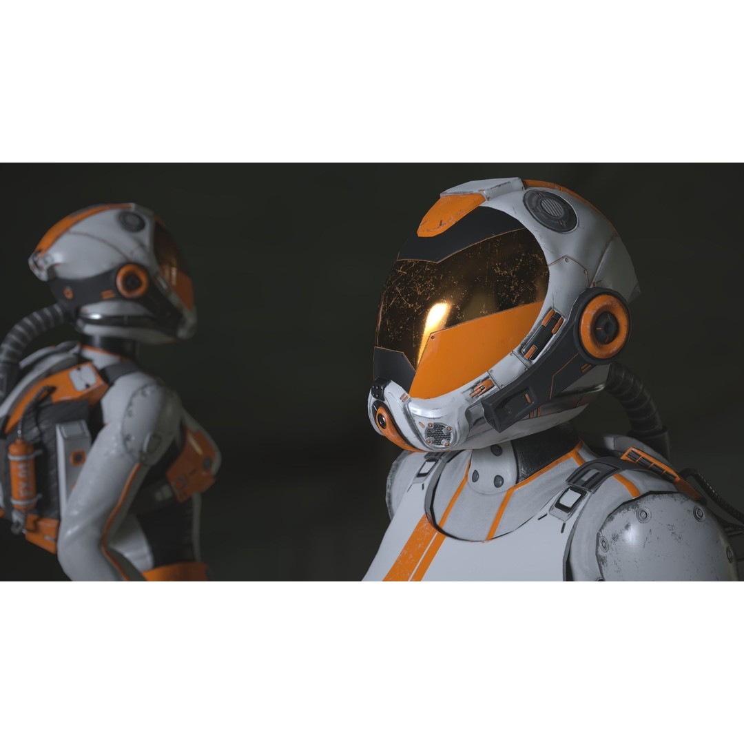 FX01 Female Sci-Fi Suit 3D Model – Low Poly Rigged Character, FBX - View 9