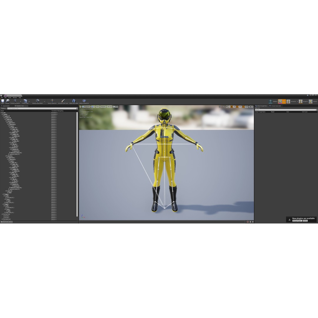 FX01 Female Sci-Fi Suit 3D Model – Low Poly Rigged Character, FBX - View 92