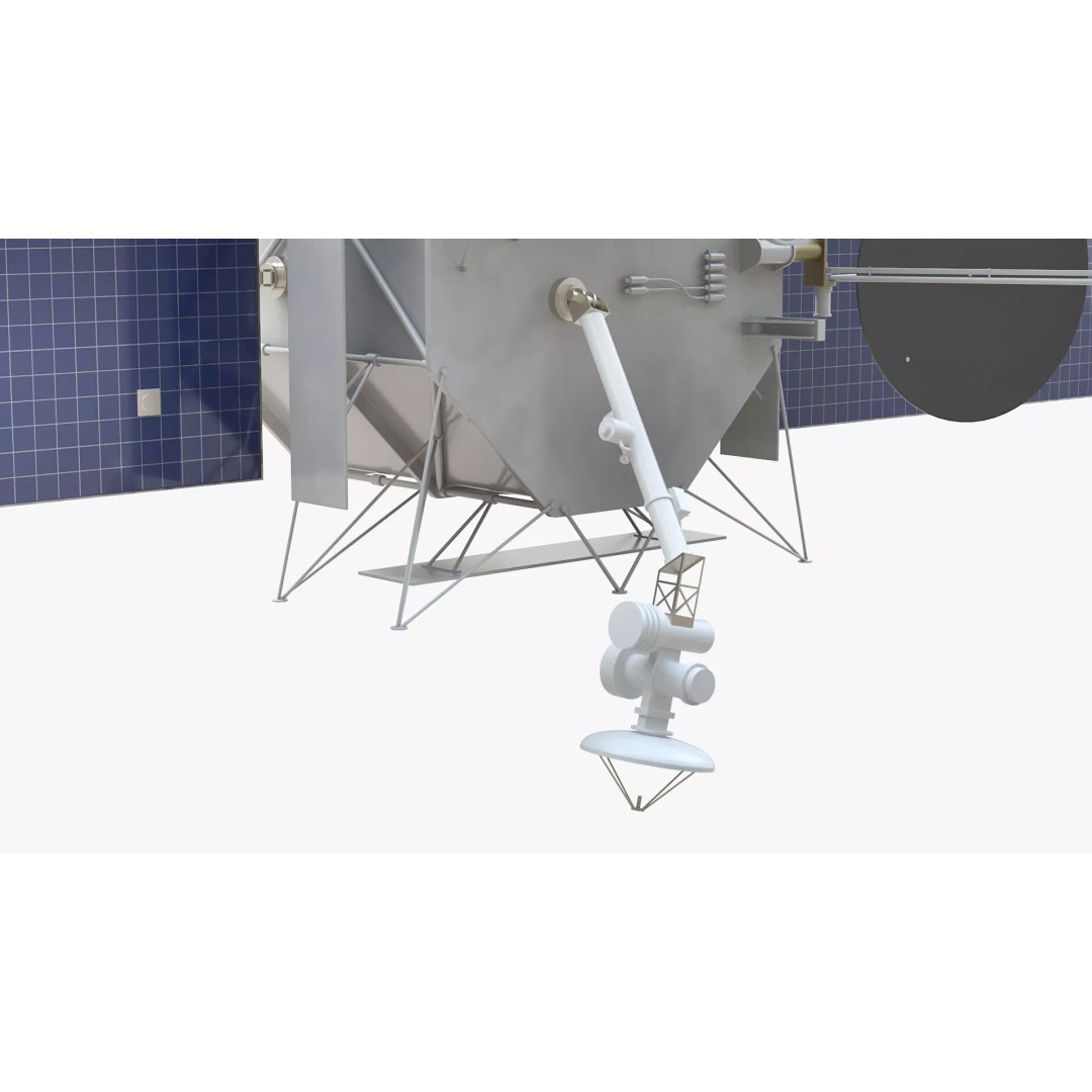 Space Satellite 3D Model – High Poly PBR Asset for Exploration - View 10