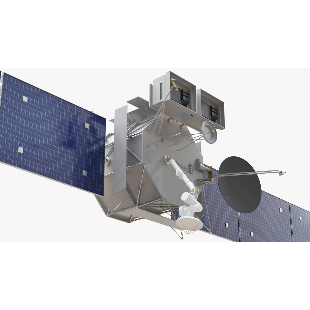 Space Satellite 3D Model – High Poly PBR Asset for Exploration - View 11