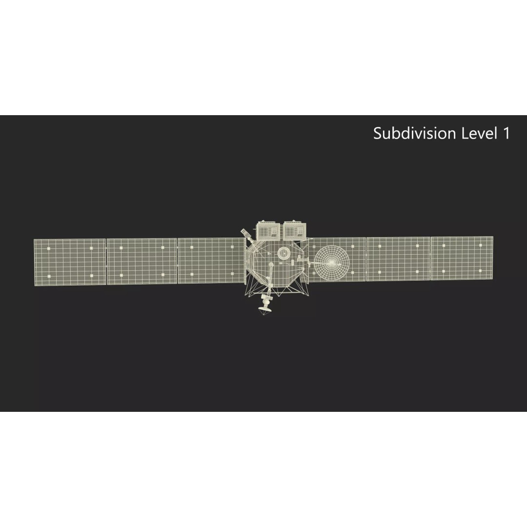 Space Satellite 3D Model – High Poly PBR Asset for Exploration - View 16